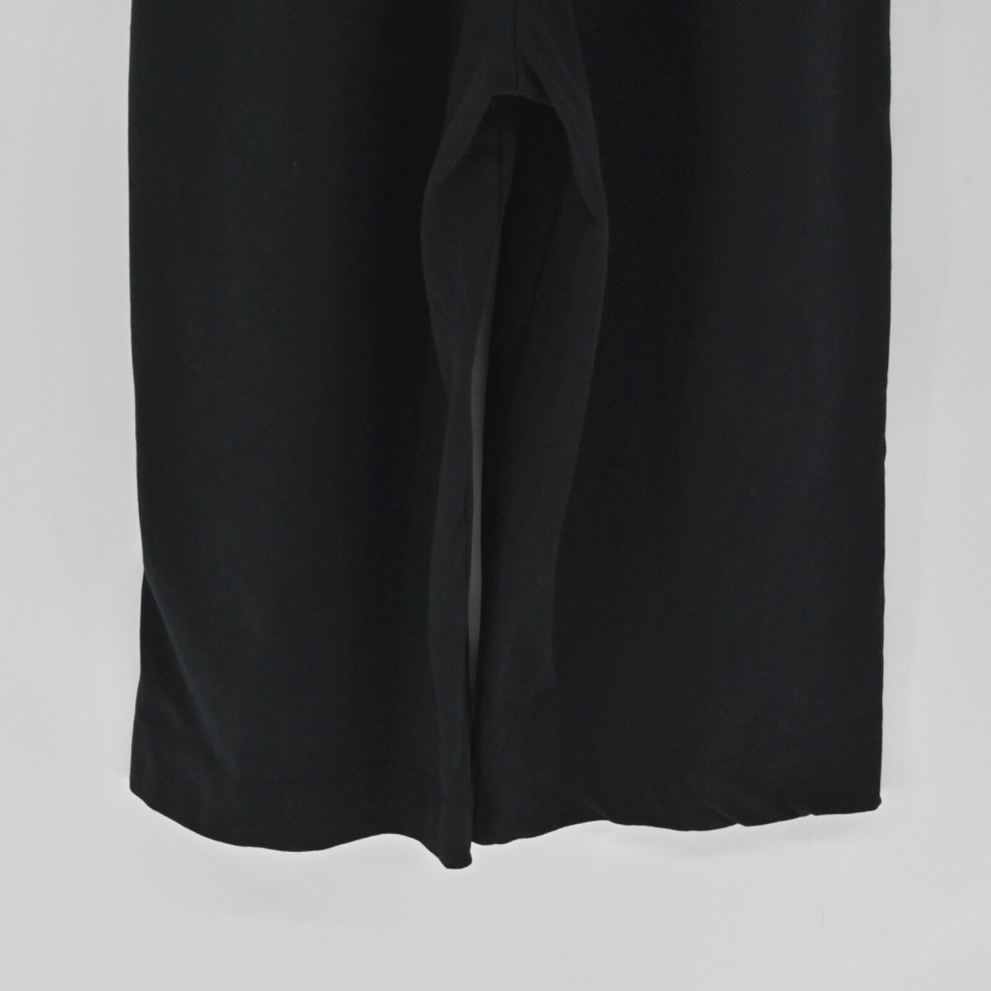 NIKE Womens Black Jumpsuit Size L Logo Cotton Sleeveless Mock Neck Crop Wide Leg