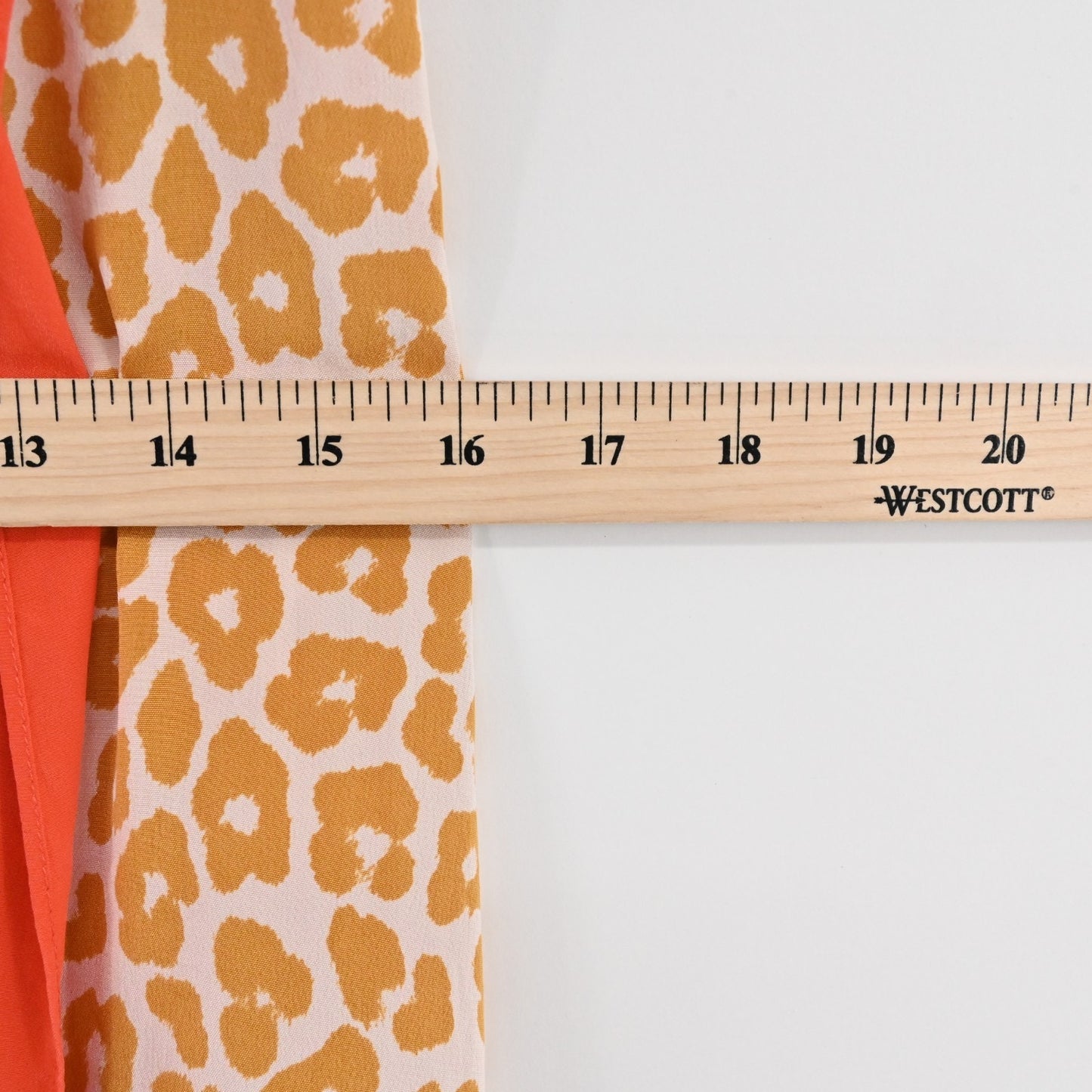 3.1 Phillip Lim Silk Dress Size 2 Orange Leopard Print Panel Sleeveless Mini