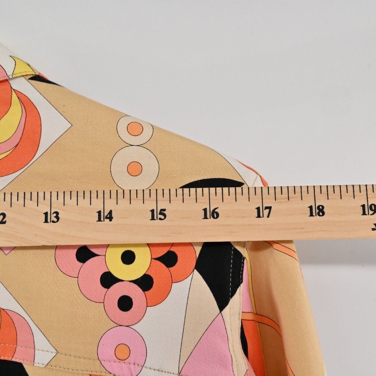 AVERARDO BESSI Jacket Womens Sz 10 Multicolor Abstract Print Button Down Pockets