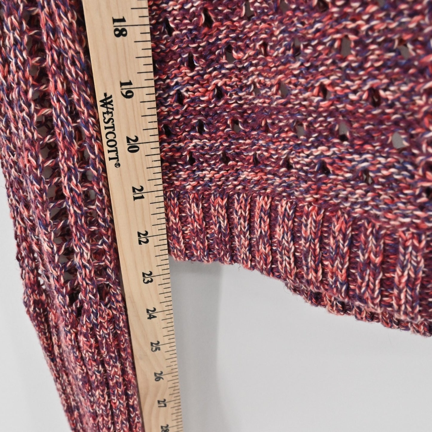 Free People Womens Goccia Open Crochet Sweater Size M Linen Blend Cropped Boho