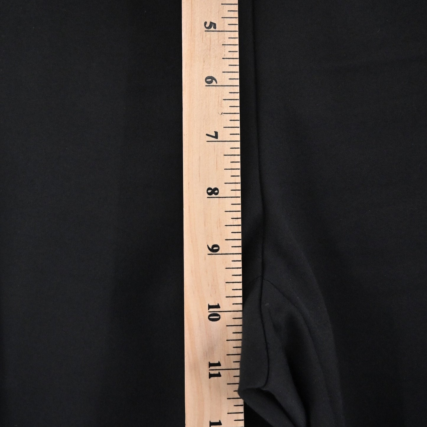 LES COPAINS Pants Womens Size 46 Black Pull On Stretch Slim Straight Leg Office