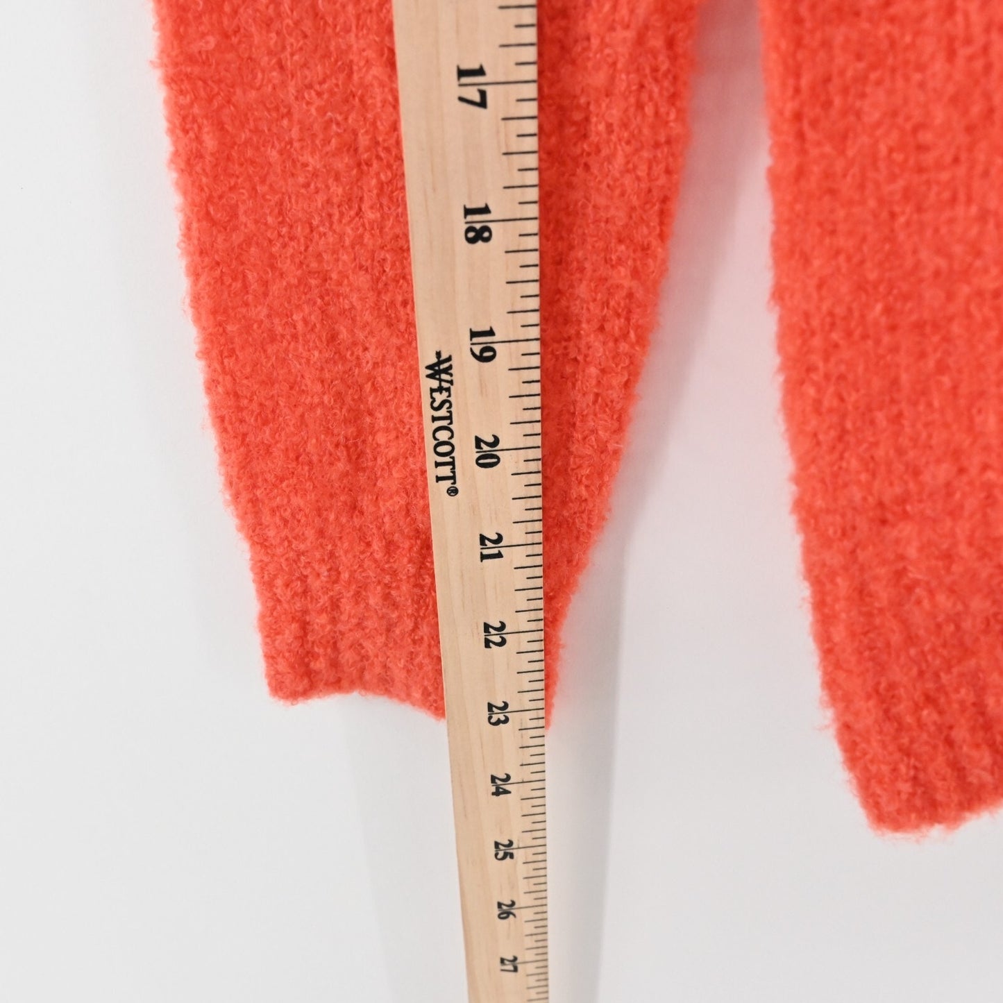 LOVERS FRIENDS Sweater Womens Size XS Wool Blend Coral Mock Neck Knit Top Cozy
