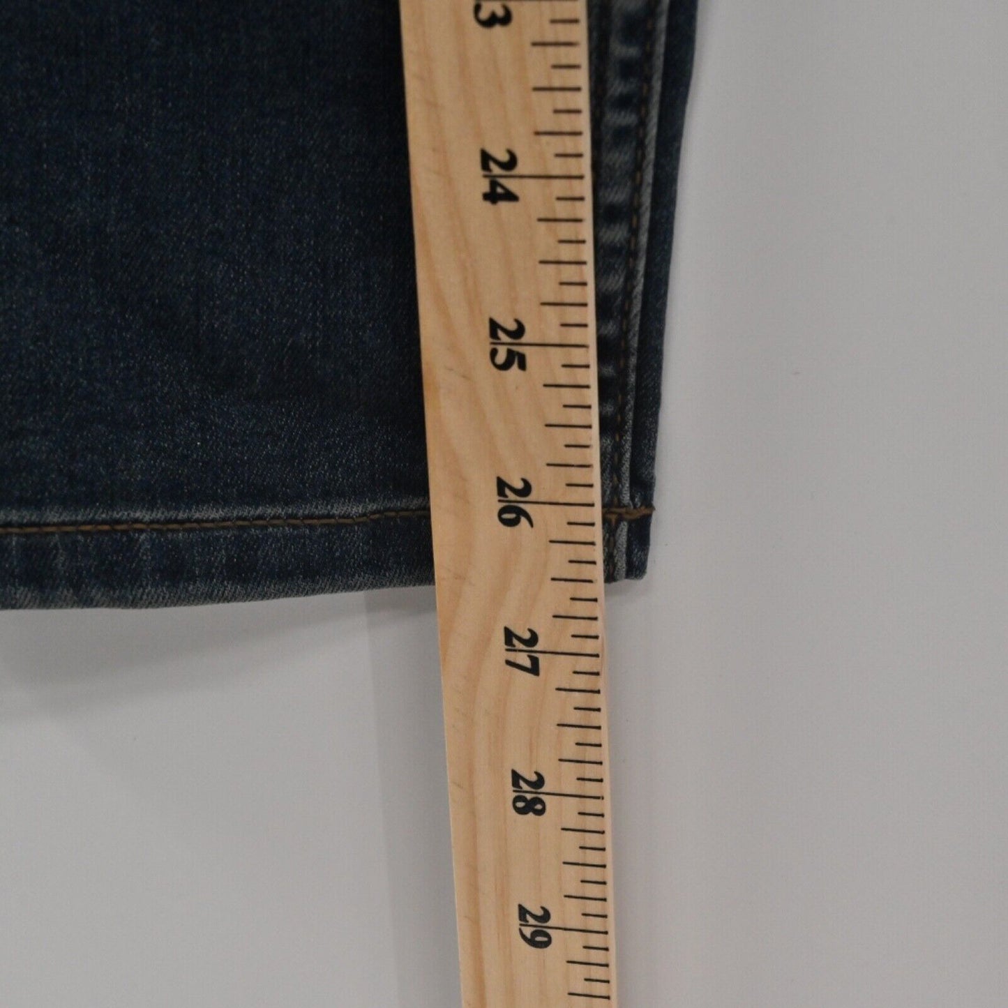 FREE PEOPLE Jeans Womens Sz 31 Dark Wash Distressed Busted Knee Mid Rise Skinny