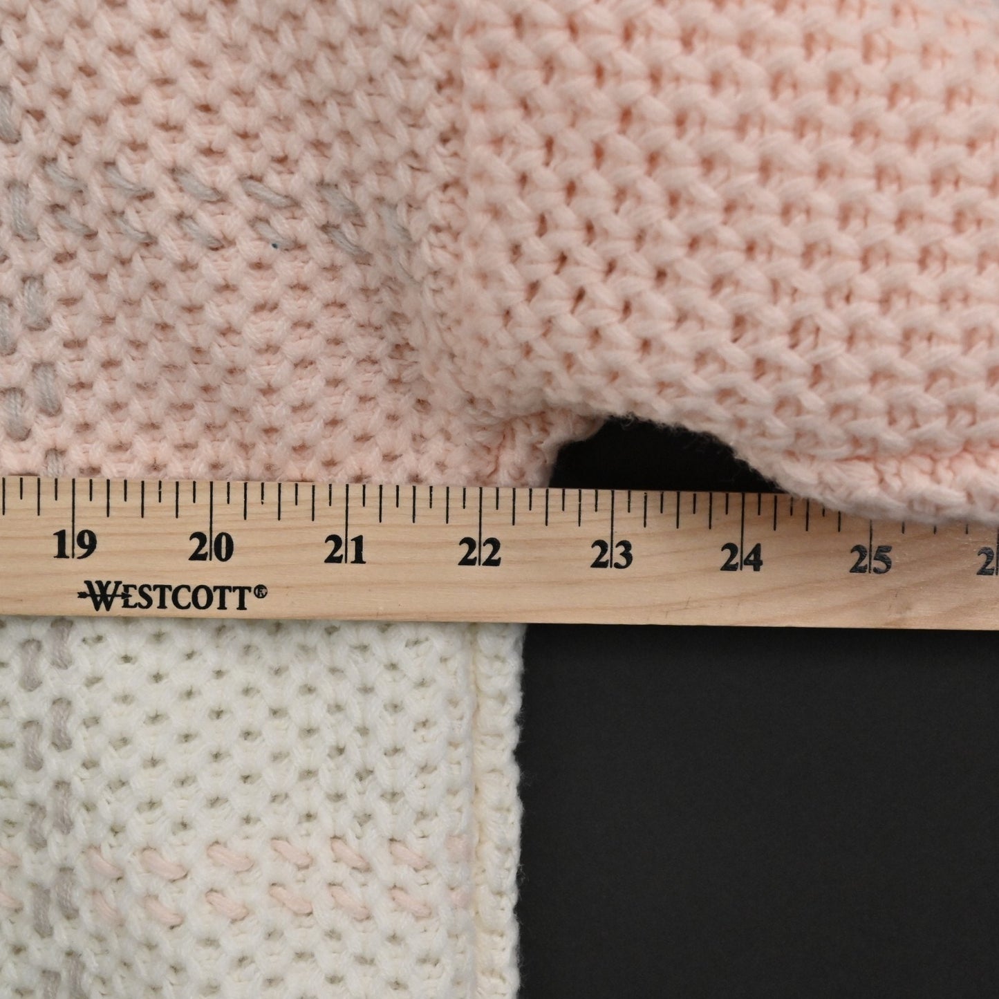 Vtg Pastel Sweater Size M Fairy Kei Plaid Chunky Knit Mock Neck Kawaii Cute Goth