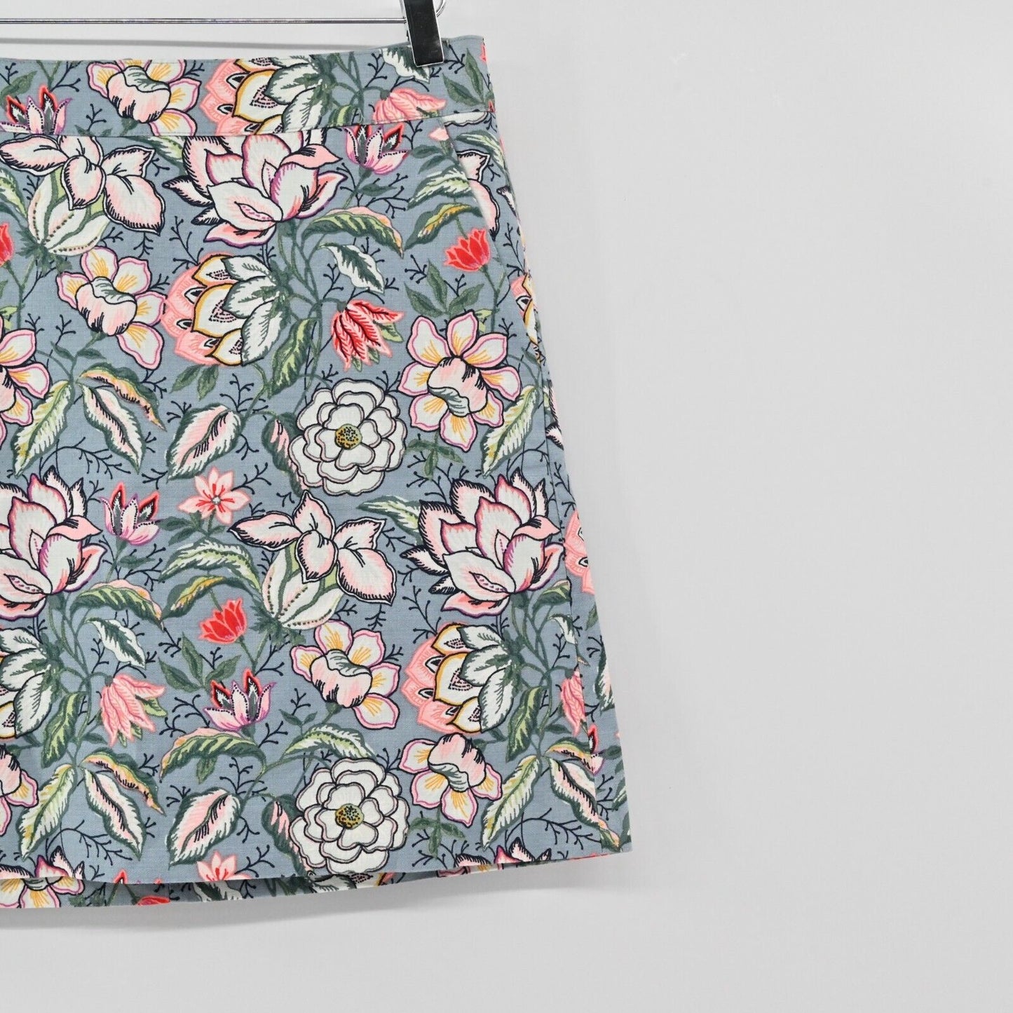 LOFT Skirt Womens Sz 6 Floral Print Straight Shift Pockets Cotton Multicolor NEW