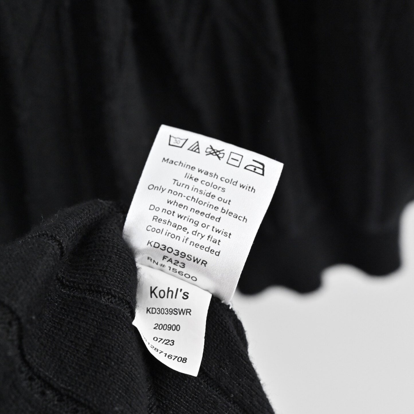 DRAPER JAMES Sweater Dress Sz XL Black Pleated Mock Neck Puff Sleeve Retro RSVP