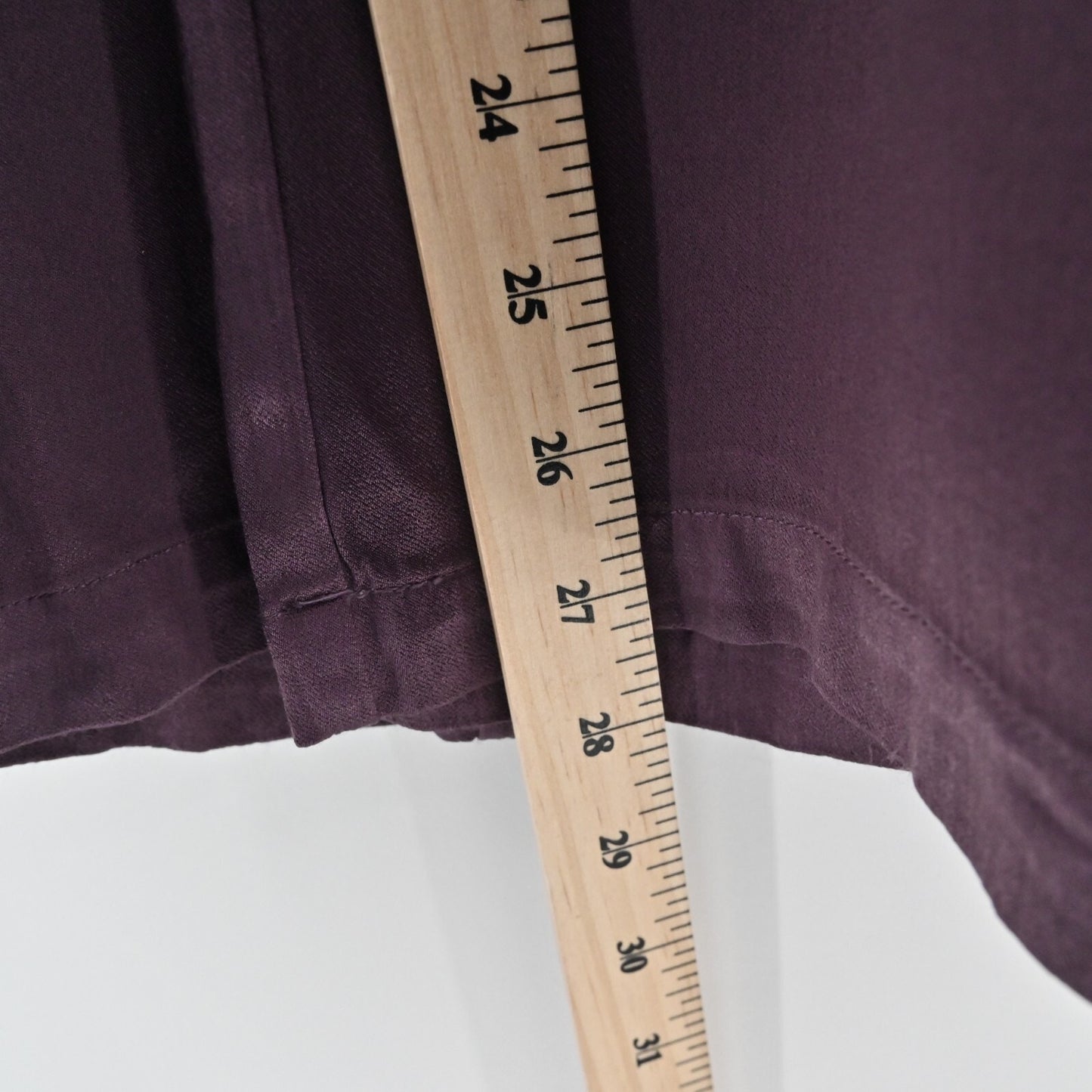 YOUNG FABULOUS BROKE Womens Wide Leg Pants Size S Plum Pleated Flowy High Rise