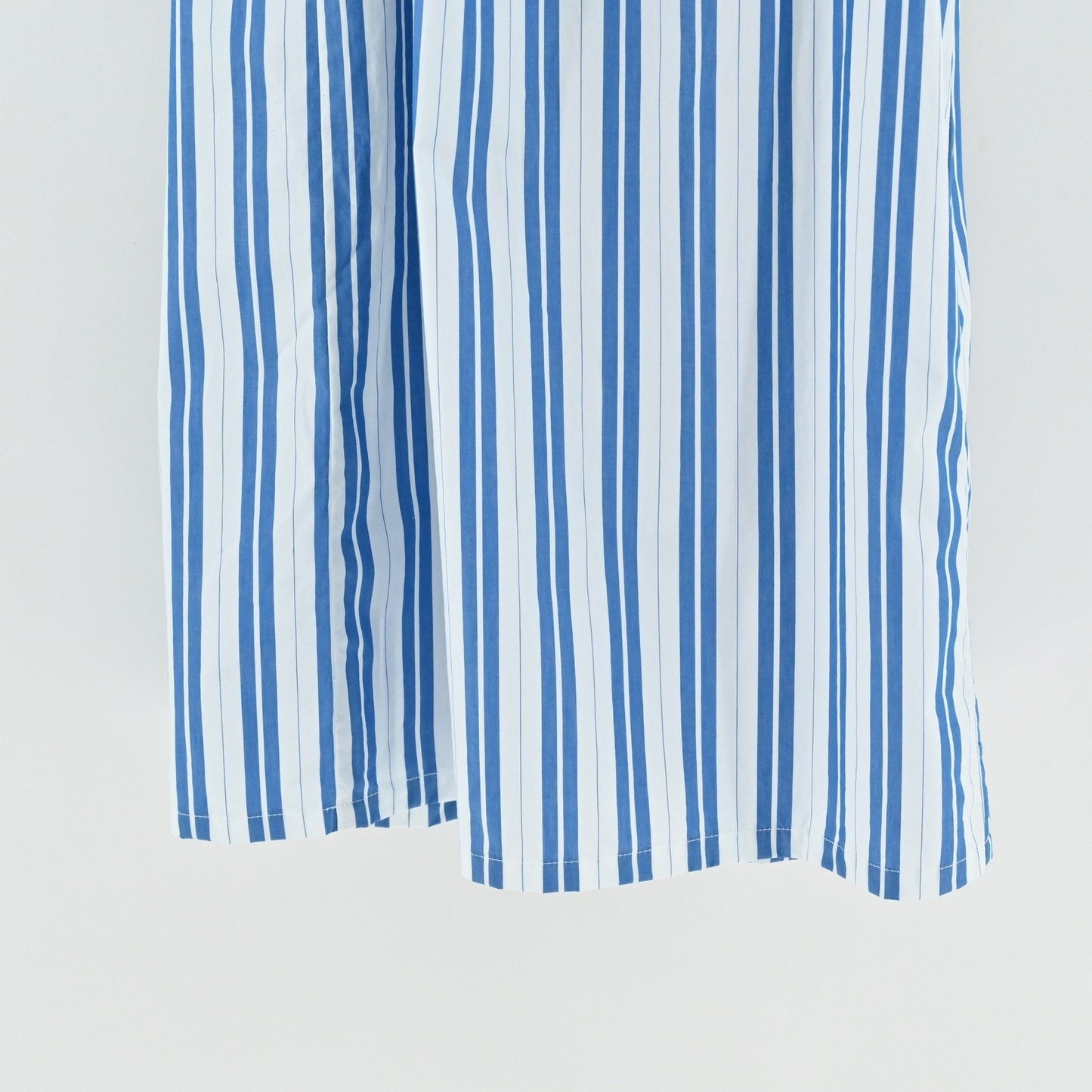 GANNI Blue Striped Midi Dress Size 8 / 10 Organic Cotton Nautical Coastal Summer