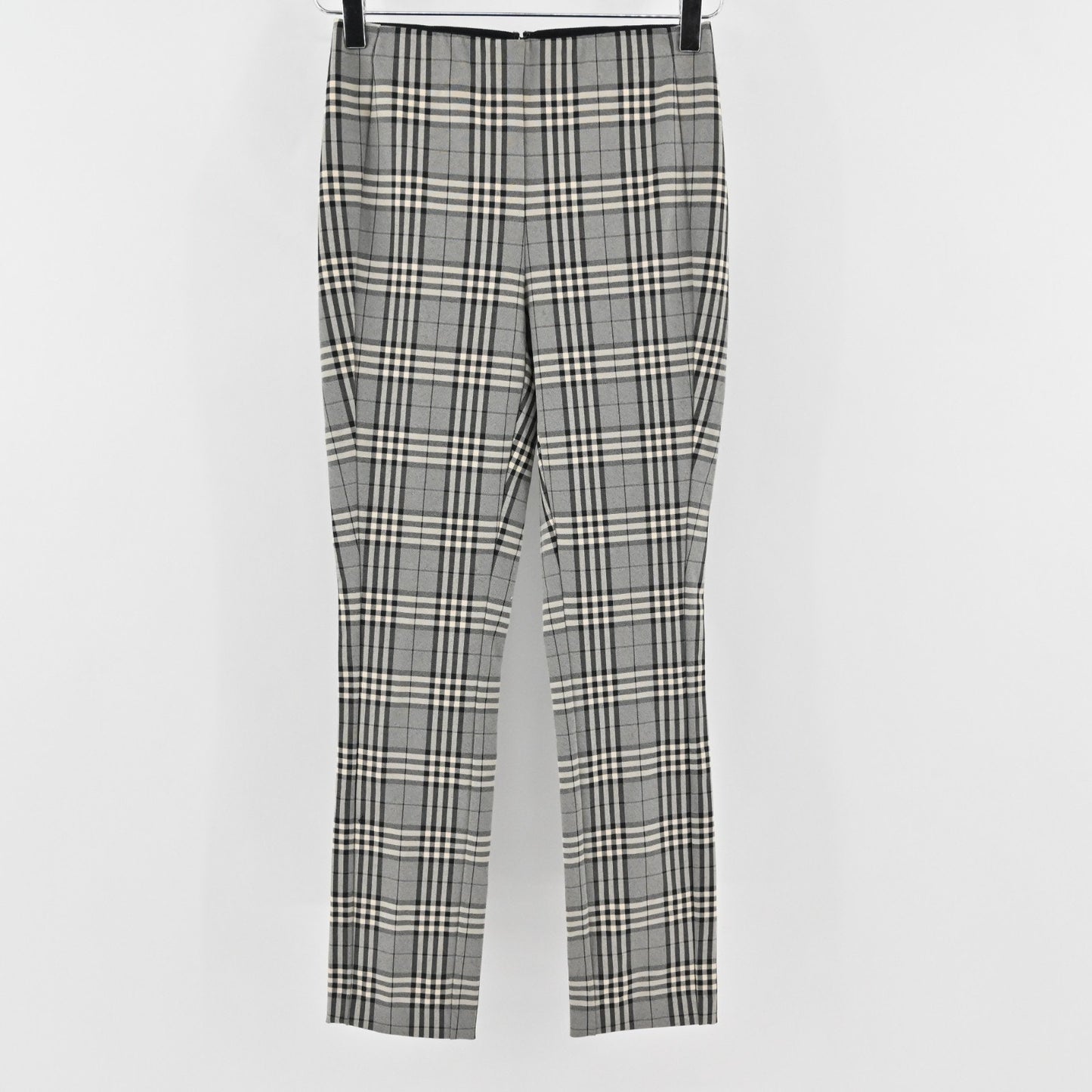 Rag Bone Womens Simone Skinny Pant Size 0 Gray Plaid Preppy Academia Stretch