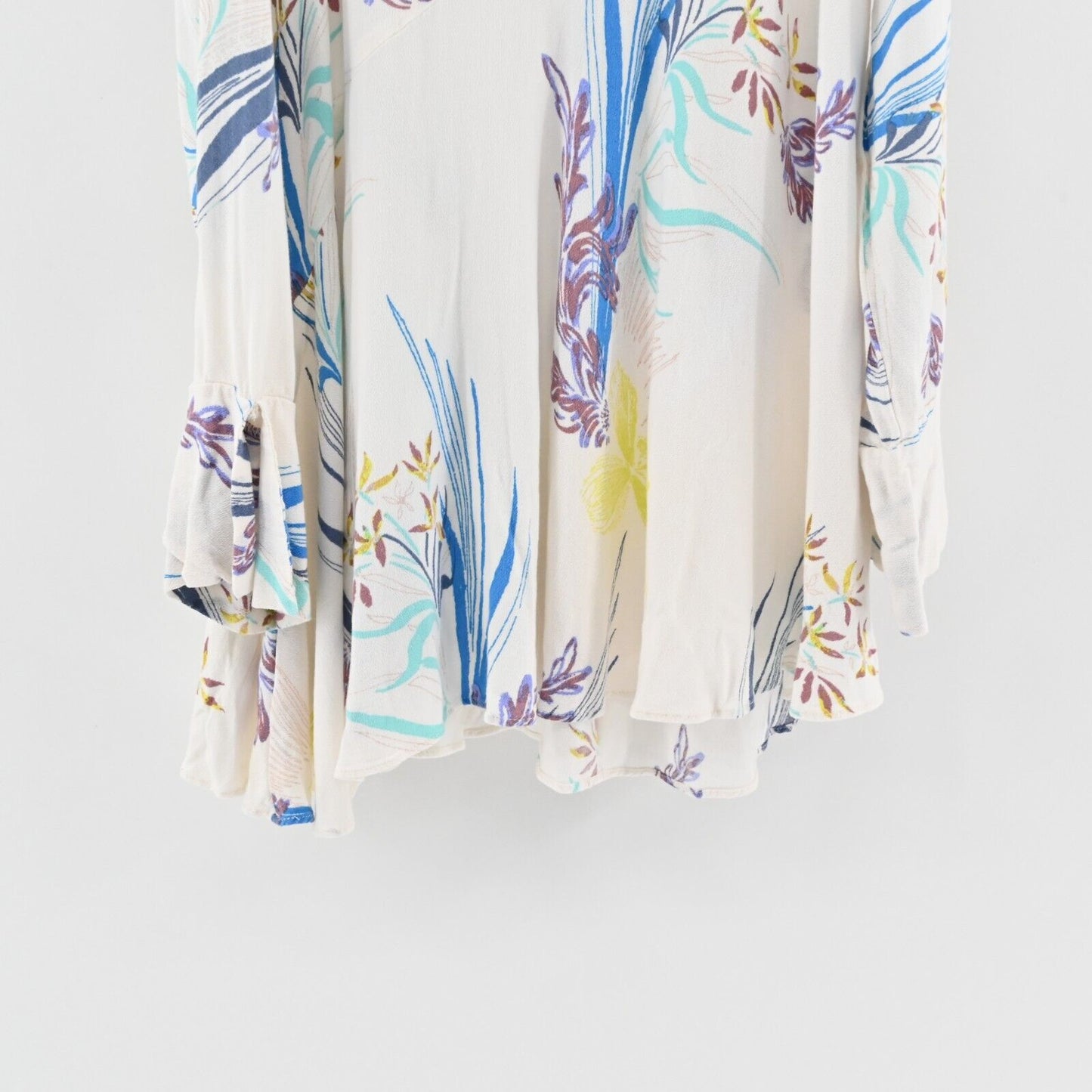 FREE PEOPLE Dress Womens Size XS Clear Skies Floral Printed Cold Shoulder Tunic