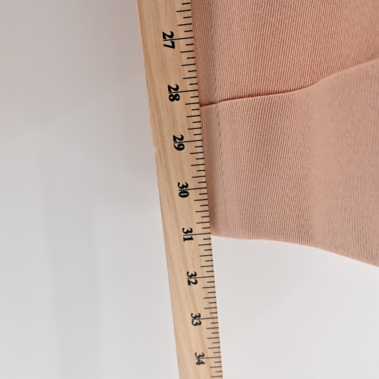 LUCA LUCA Pants Womens Size 44 Wool Solid Peach Cuffed Hem Relaxed Leg Trousers