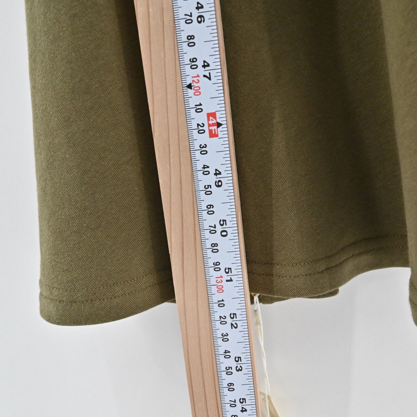 OGL Dress Size 2XL Green Heat Tech Mock Neck Long Sleeve Ruched Tucks Midi NEW