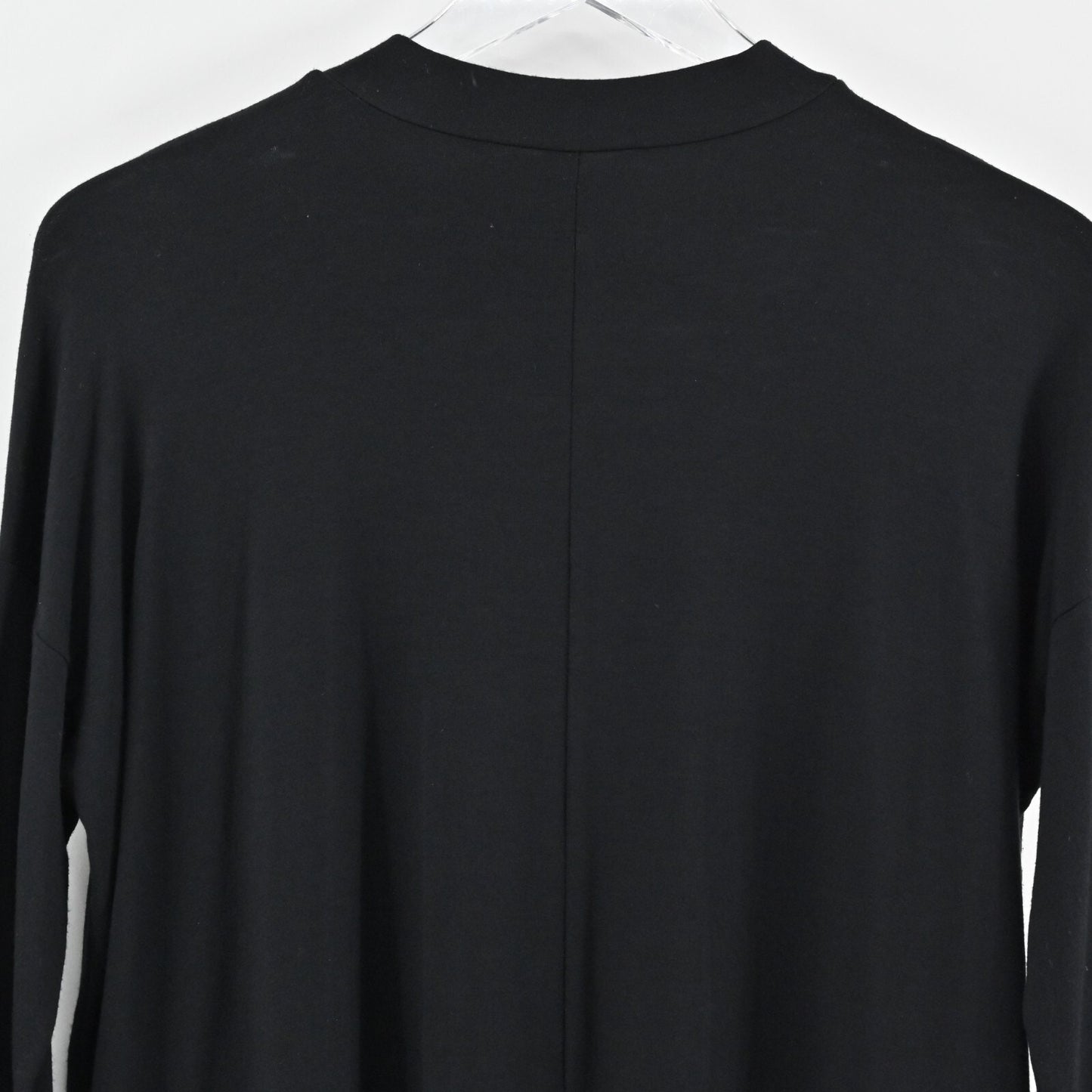 EILEEN FISHER Top Womens Size XS Black Long Sleeve Crew Neck Stretch Relaxed