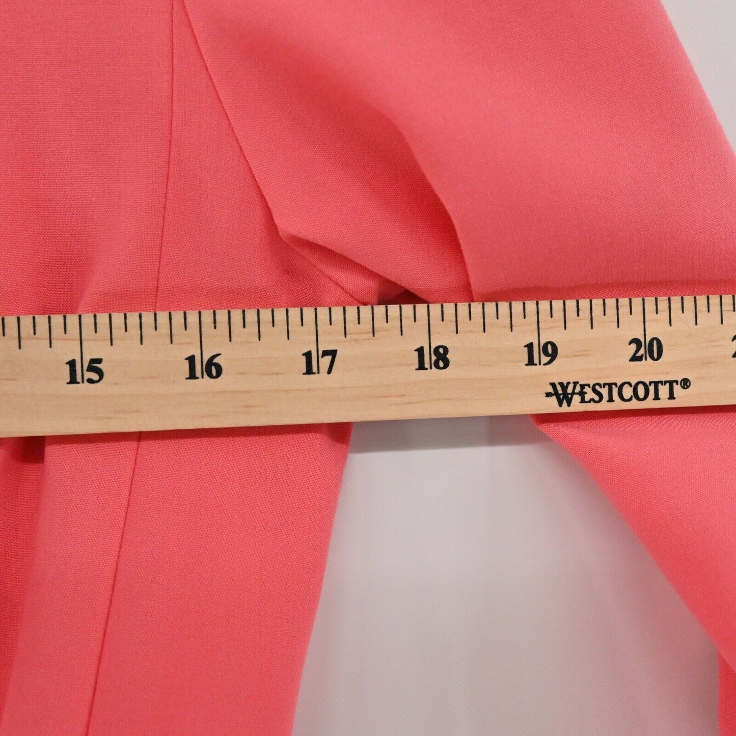 BCBGMAXAZRIA Pant Suit Womens Sz 2XS Coral Belted Jacket High Rise Pleated Retro