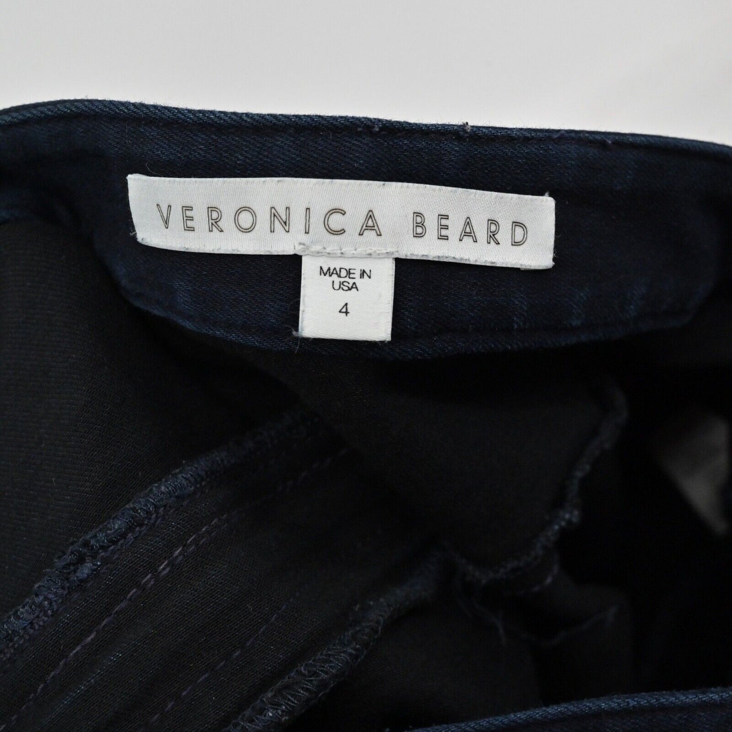 VERONICA BEARD Jeans Womens Size 4 Dark Wash Mid Rise Skinny Stretch Zip Pockets