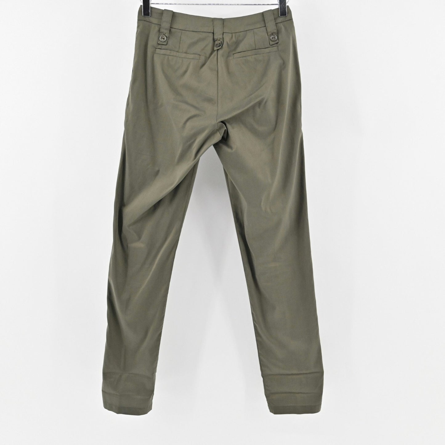 COTELAC Pants Womens Size 0 Olive Green Lightweight Casual Cotton Trouser Gorp