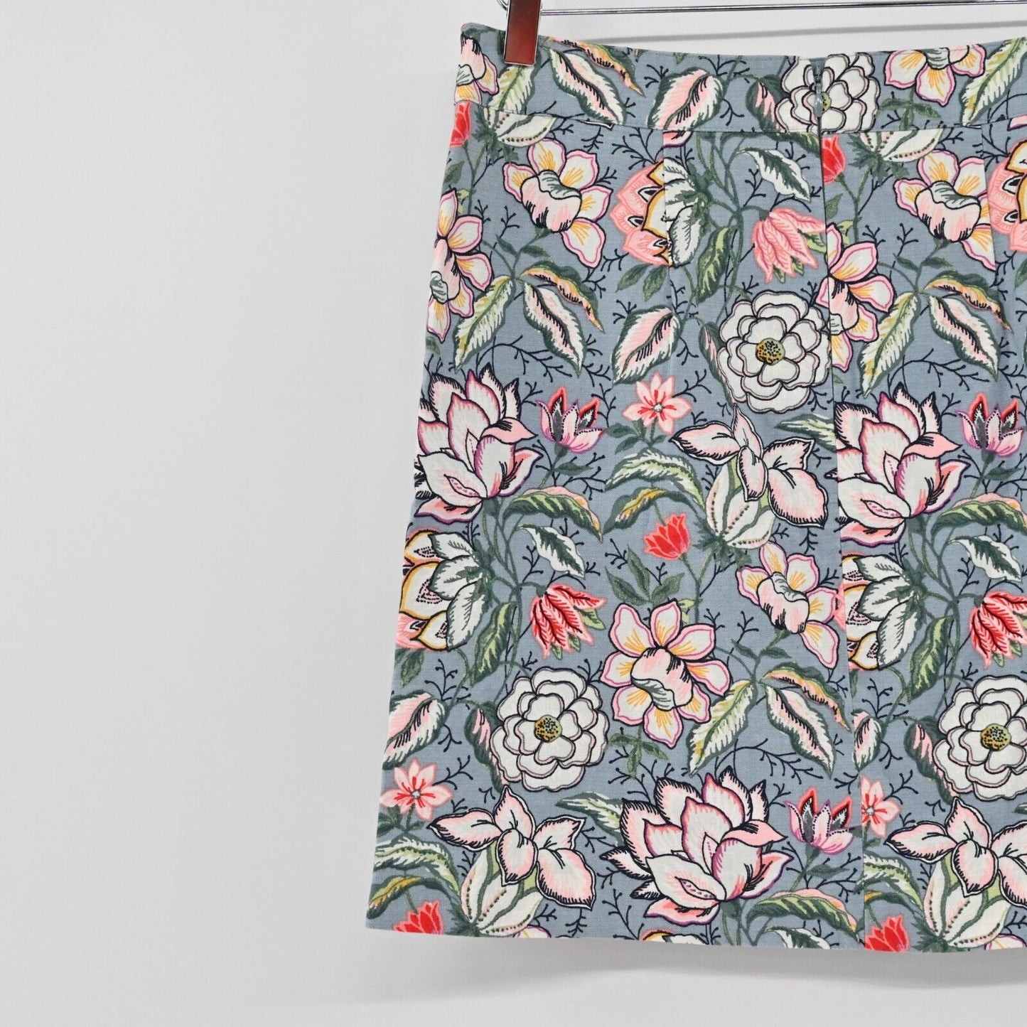 LOFT Skirt Womens Sz 6 Floral Print Straight Shift Pockets Cotton Multicolor NEW
