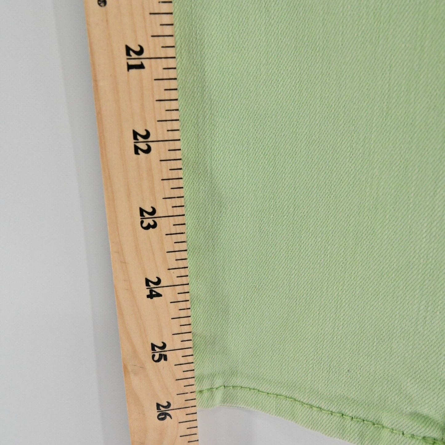 FREE PEOPLE Jeans Womens Sz 26 Low Rise Mint Green Skinny Leg Stretch Zip Ankle