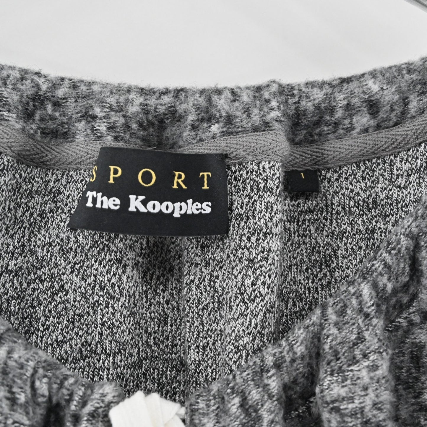 The Kooples Sport Womens Gray Fleece Set Size S/M Embroidered Lace Super Soft