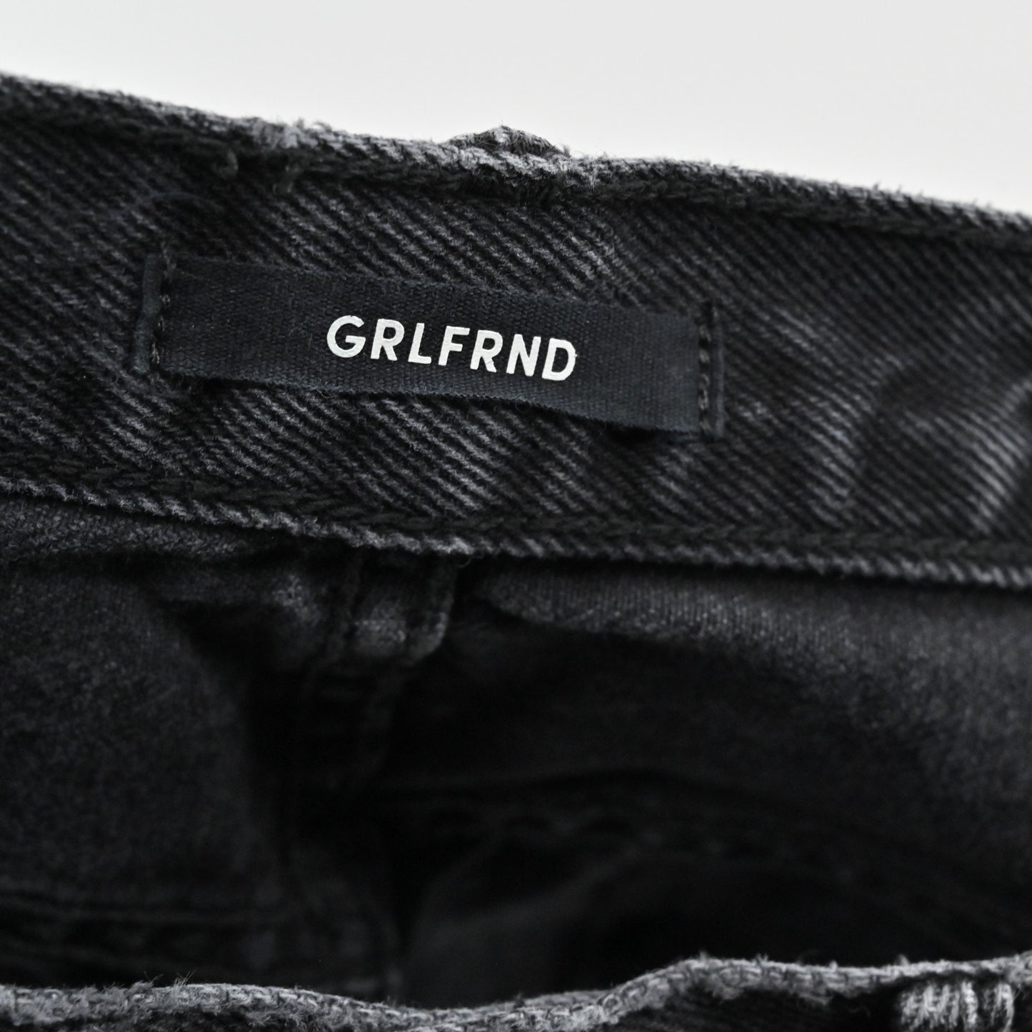 GRLFRND Womens Karolina Blackhearts Denim Shorts Size 27 Cutoff High Rise Jean