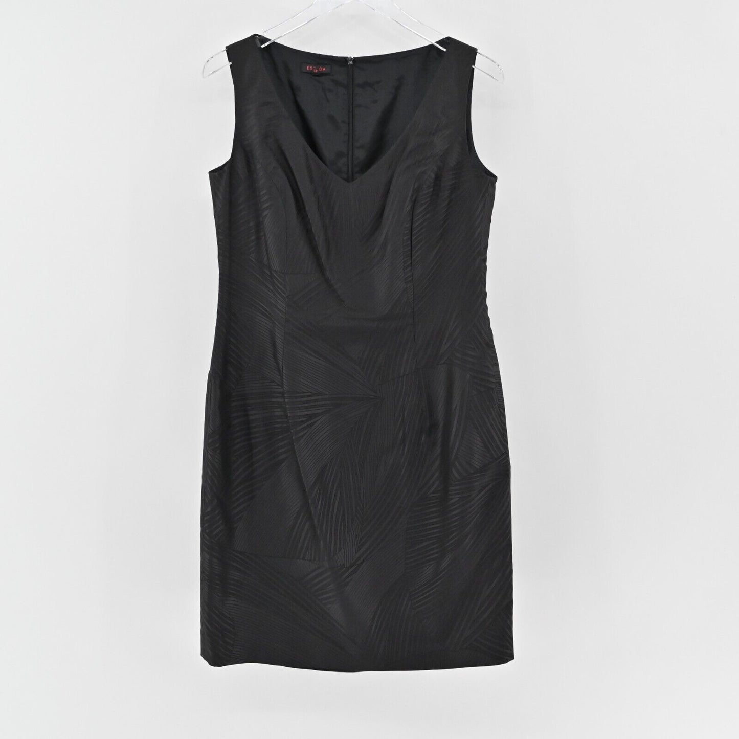 Vtg ESCADA Dress Size 42 US L Black Sheath Sleeveless 100% Quiet Luxury Capsule
