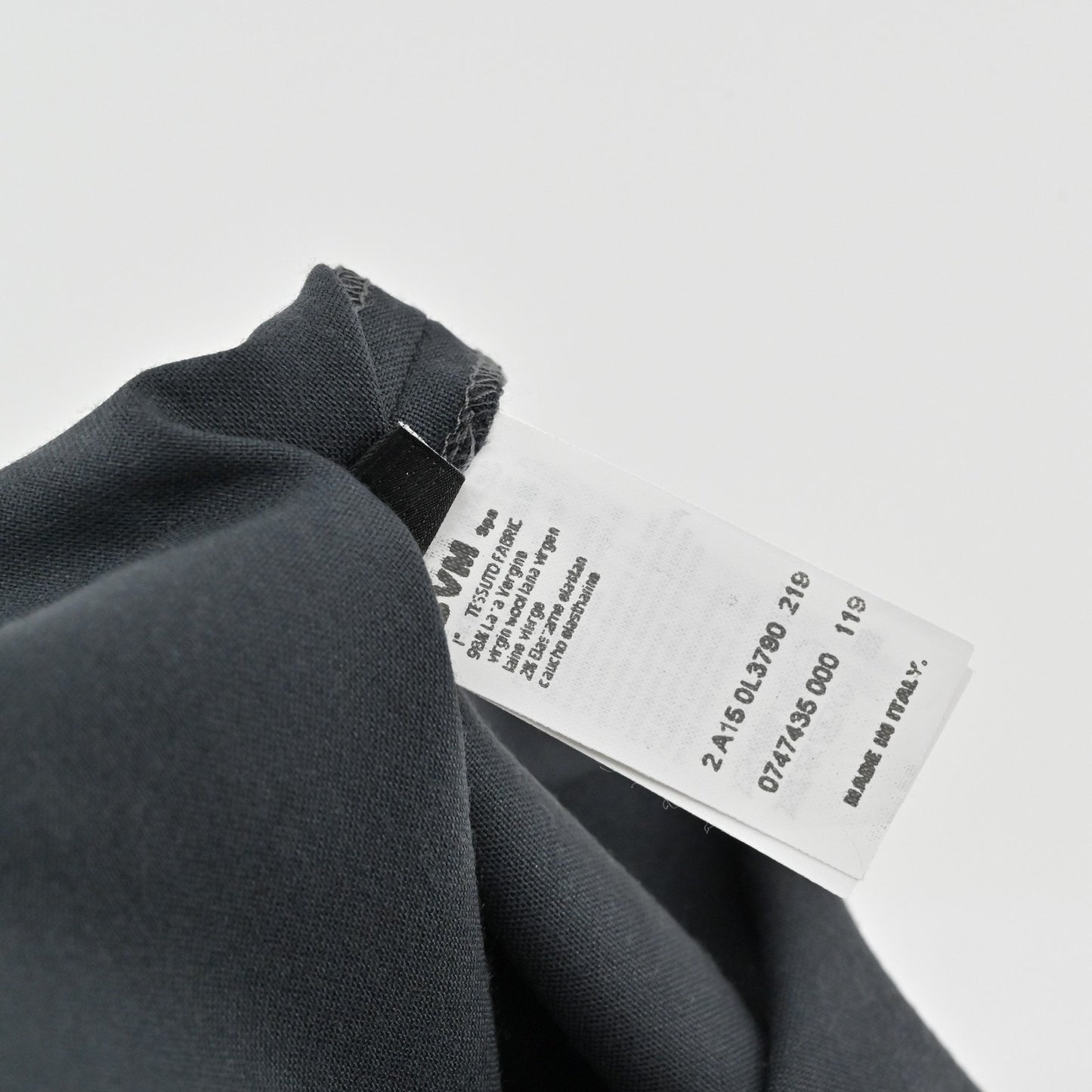 Les Copains Womens Wool Pants Size 48 Smoke Gray Loro Piana Italy Dress Trousers