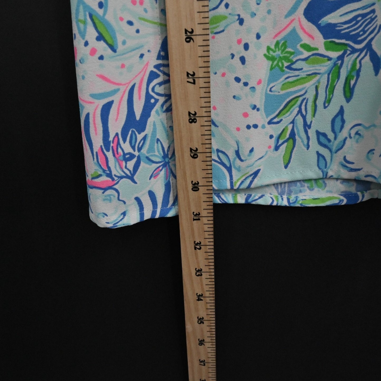 LILLY PULITZER Top Womens Size XL Donna Shift Tunic Coastal Blue Lion Around NEW