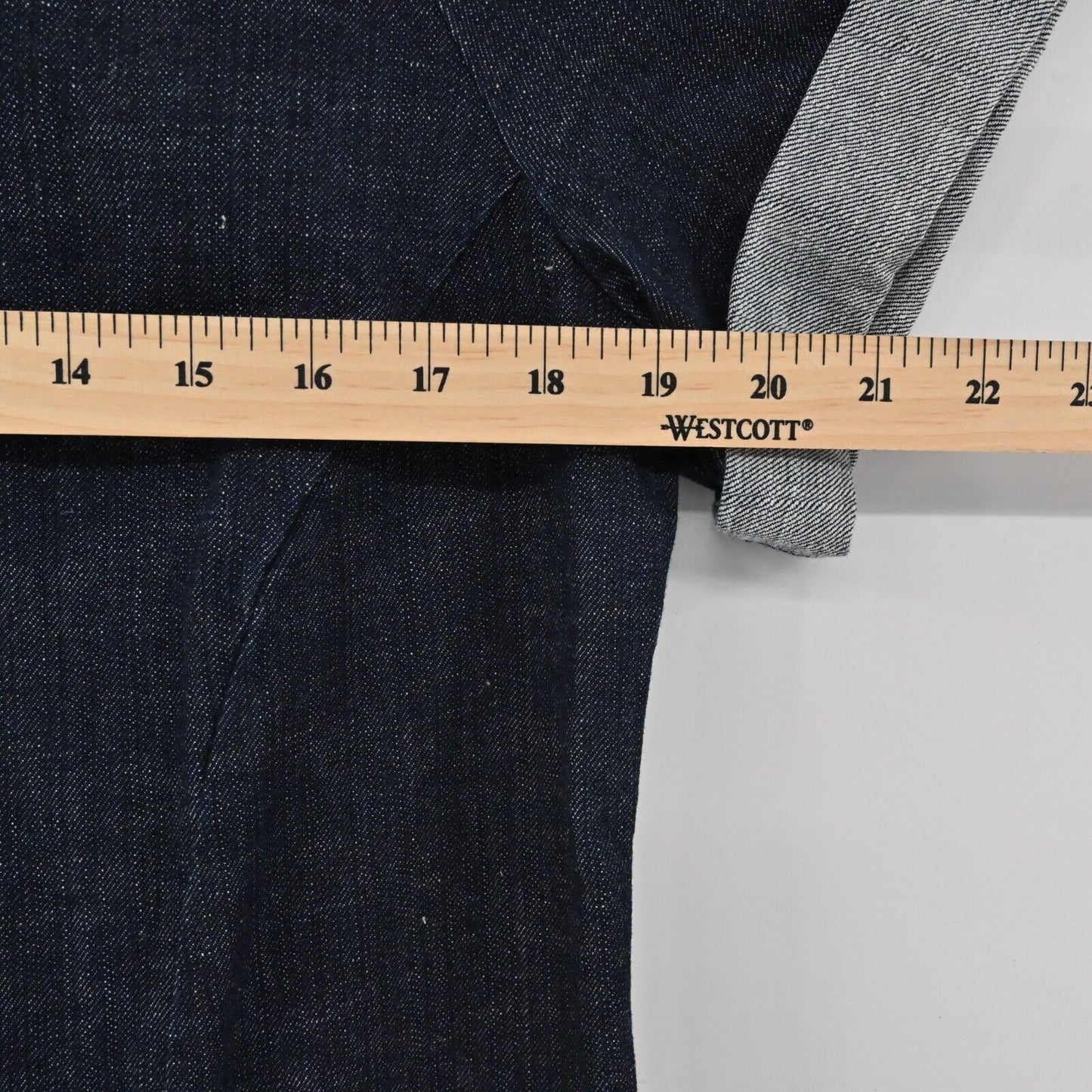 EMERSON FRY Dress Womens Size L Blue Jean Drawstring Waist Denim Tuckernuck