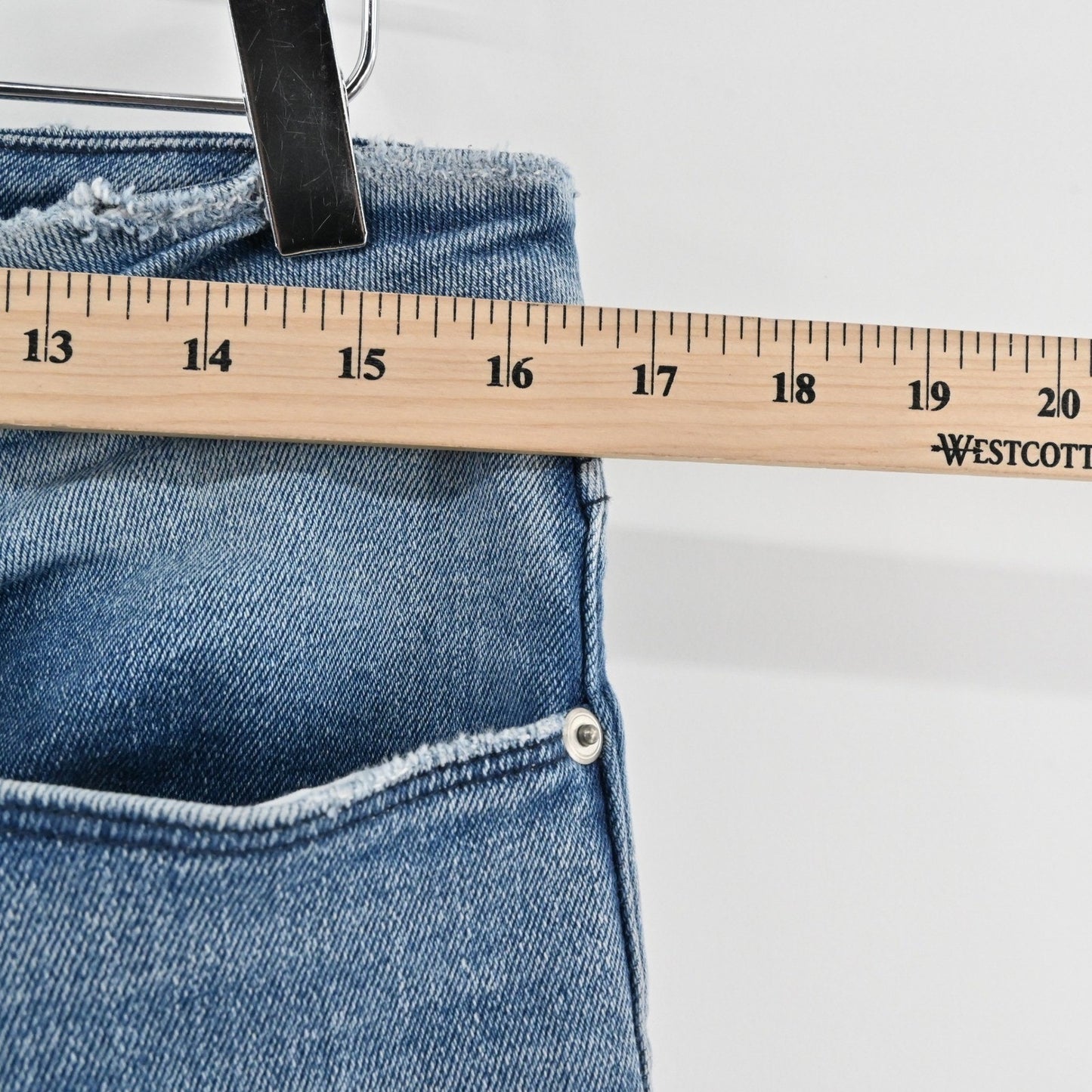 Good American Womens Always Fits Good Legs Straight Jeans Size 32 Blue High Rise