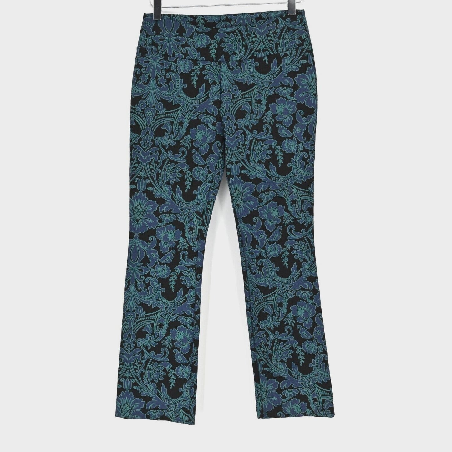 SOFT SURROUNDINGS Womens Paisley Pants Sz PXS Floral Straight Leg Ponte Stretch