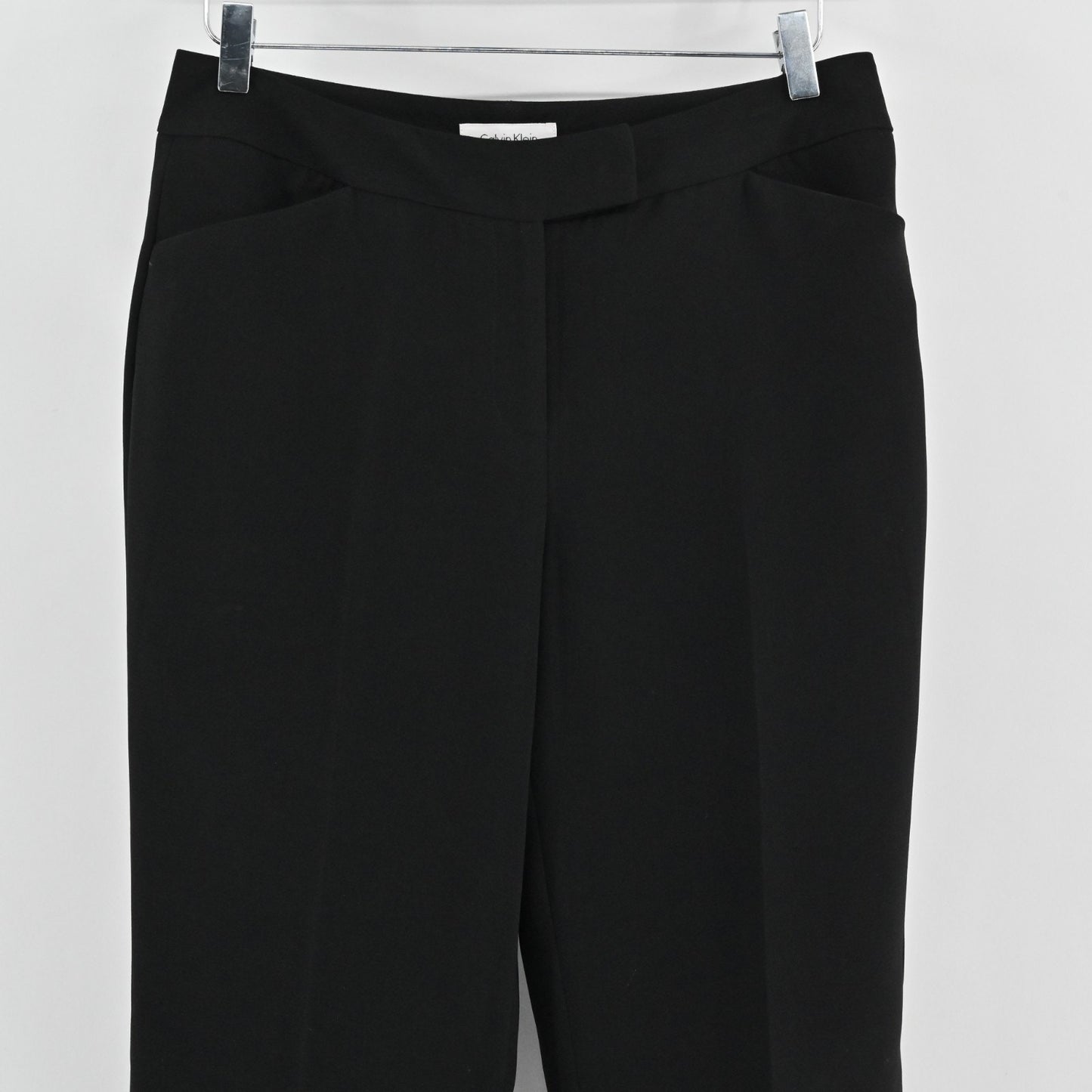 Calvin Klein Classic Black Flared Dress Pants Womens Size 6 High Rise Career