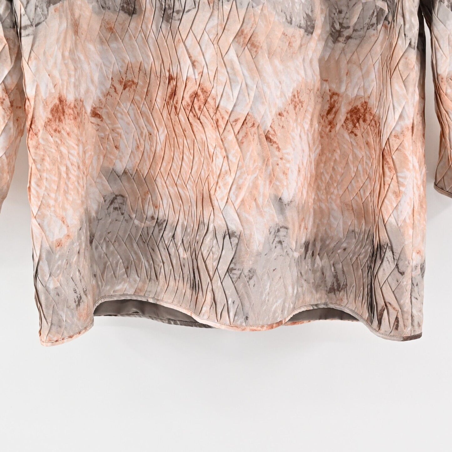 CHICOS Travelers Jacket Sz XL Artisan Lightweight Kimono Art to Wear Watercolor
