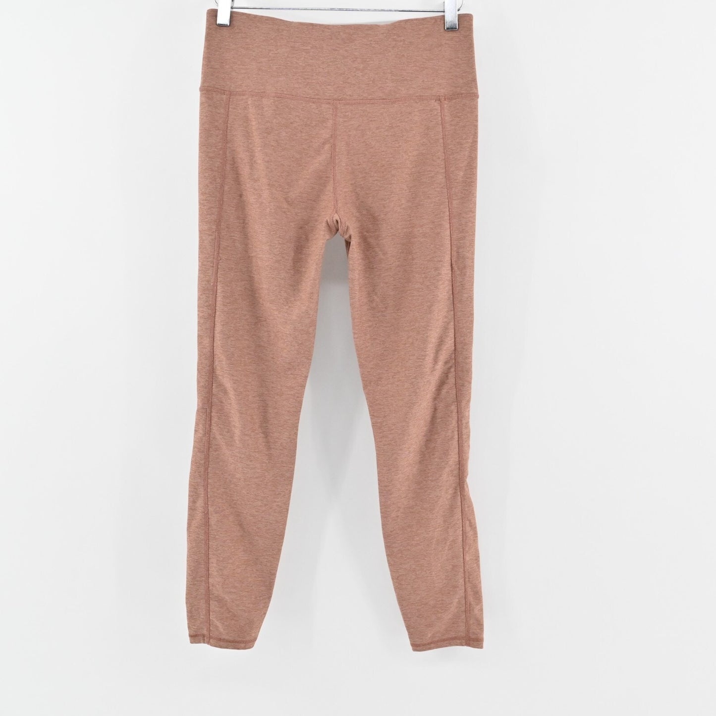VARLEY Womens Everett Leggings Size M Tight Heathered Orange High Rise Crop