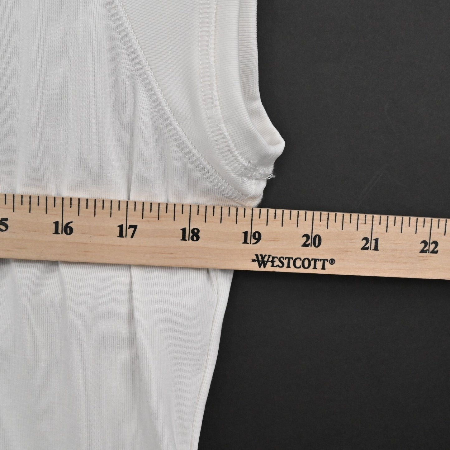 OGL Top Womens Size XL Crewneck Brami Tank White Sandwashed Modal Regular Fit