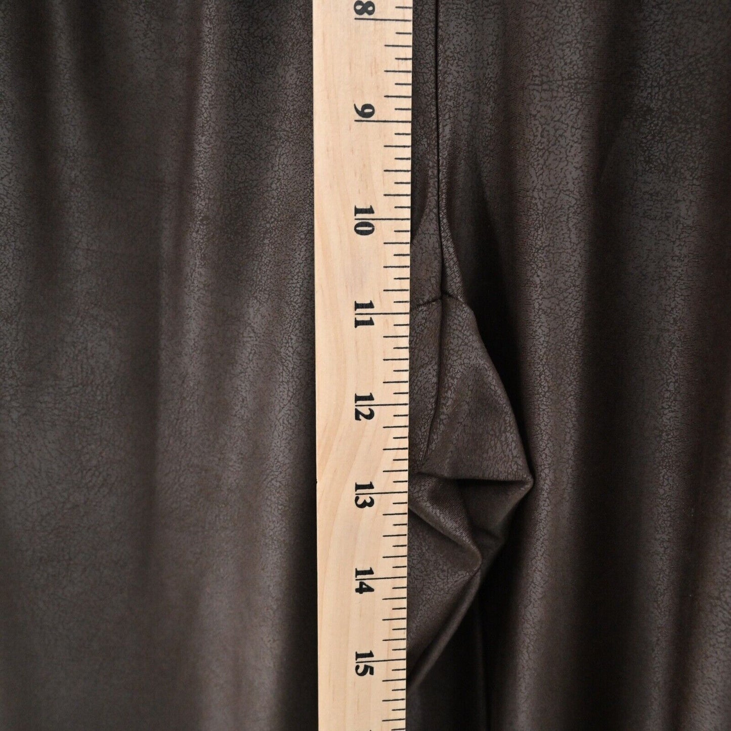 MAISON D AMELIE Pants Womens Sz S Brown Faux Leather High Rise Drawstring Jogger