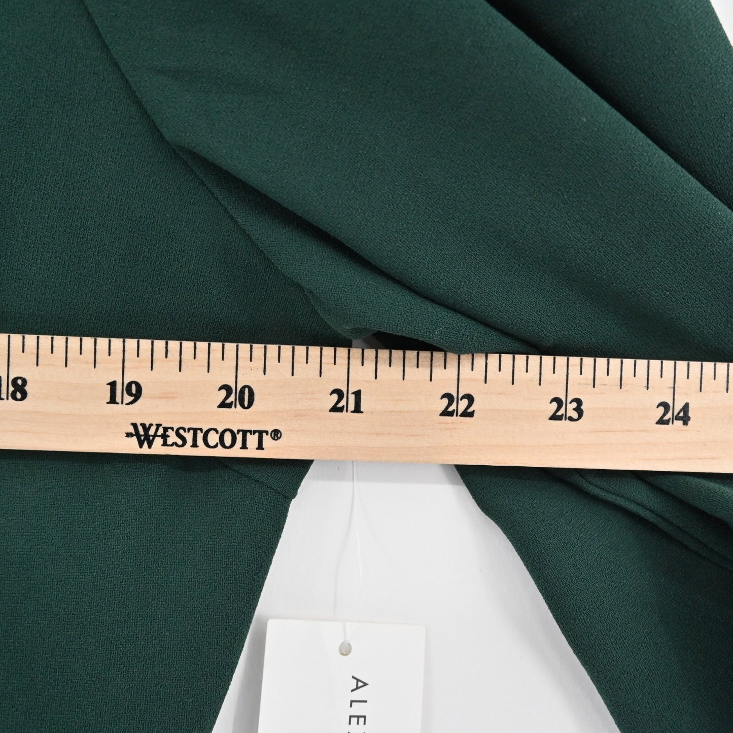 ALEXIA ADMOR Midi Dress Size 12 Emerald Green Bateau Neck ALine Long Sleeve NEW