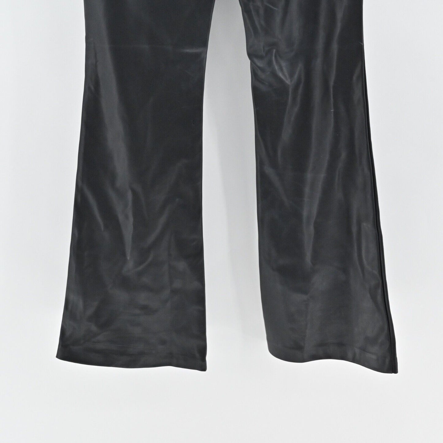 BLANKNYC Pants Womens Size 27 Black Faux Leather High Rise Flare Retro Grunge