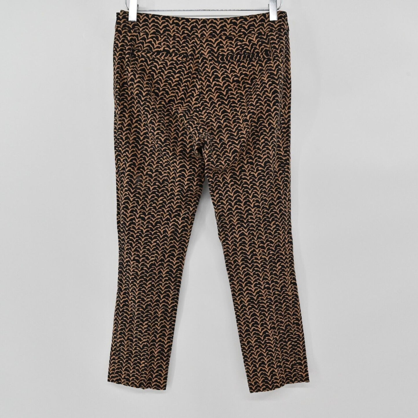 ANTHROPOLOGIE Pants Womens Size 4 Cartonnier Charlie Ankle Brown Black Print
