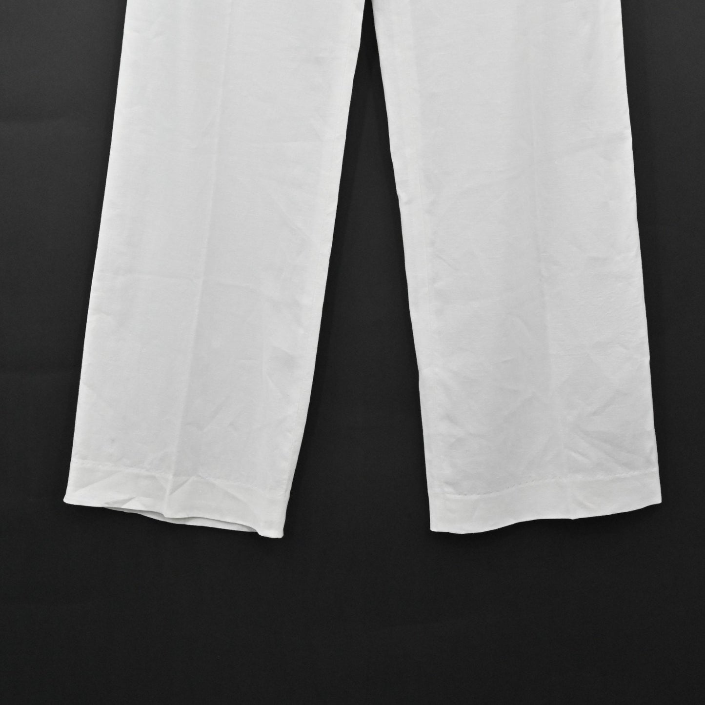 Vtg EMPORIO ARMANI Womens Pants Size 8 White Wide Leg Mid Rise Trousers Casual