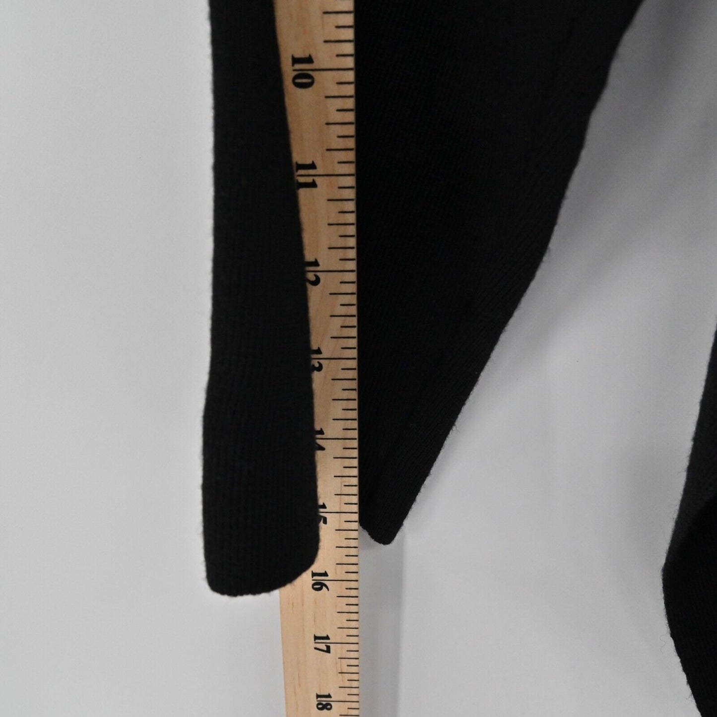 ESCADA Cardigan Sweater Womens Size 42 Black Wool Knit Open Front Quiet Luxury