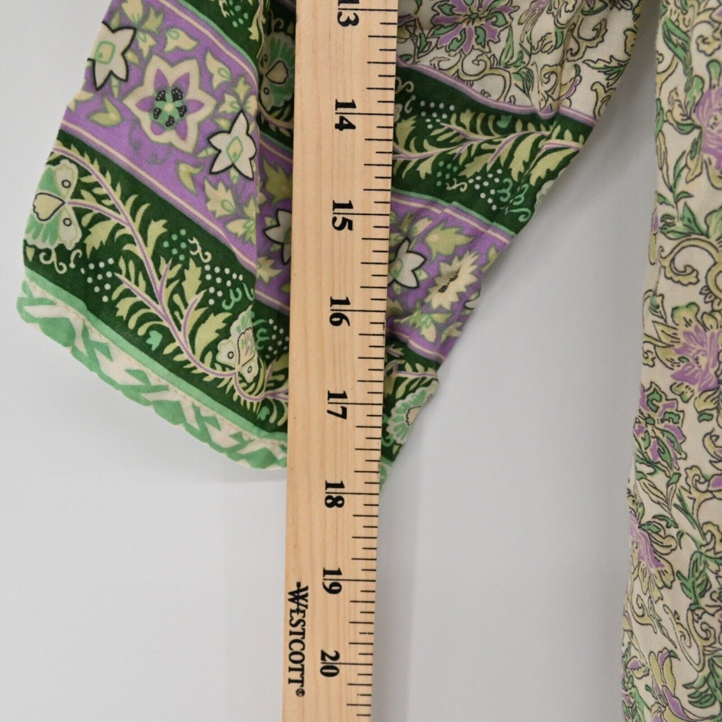 SEA LUSTRE Dress Womens One Size Green Floral Jet Setter Mini Tunis 3/4 Sleeve