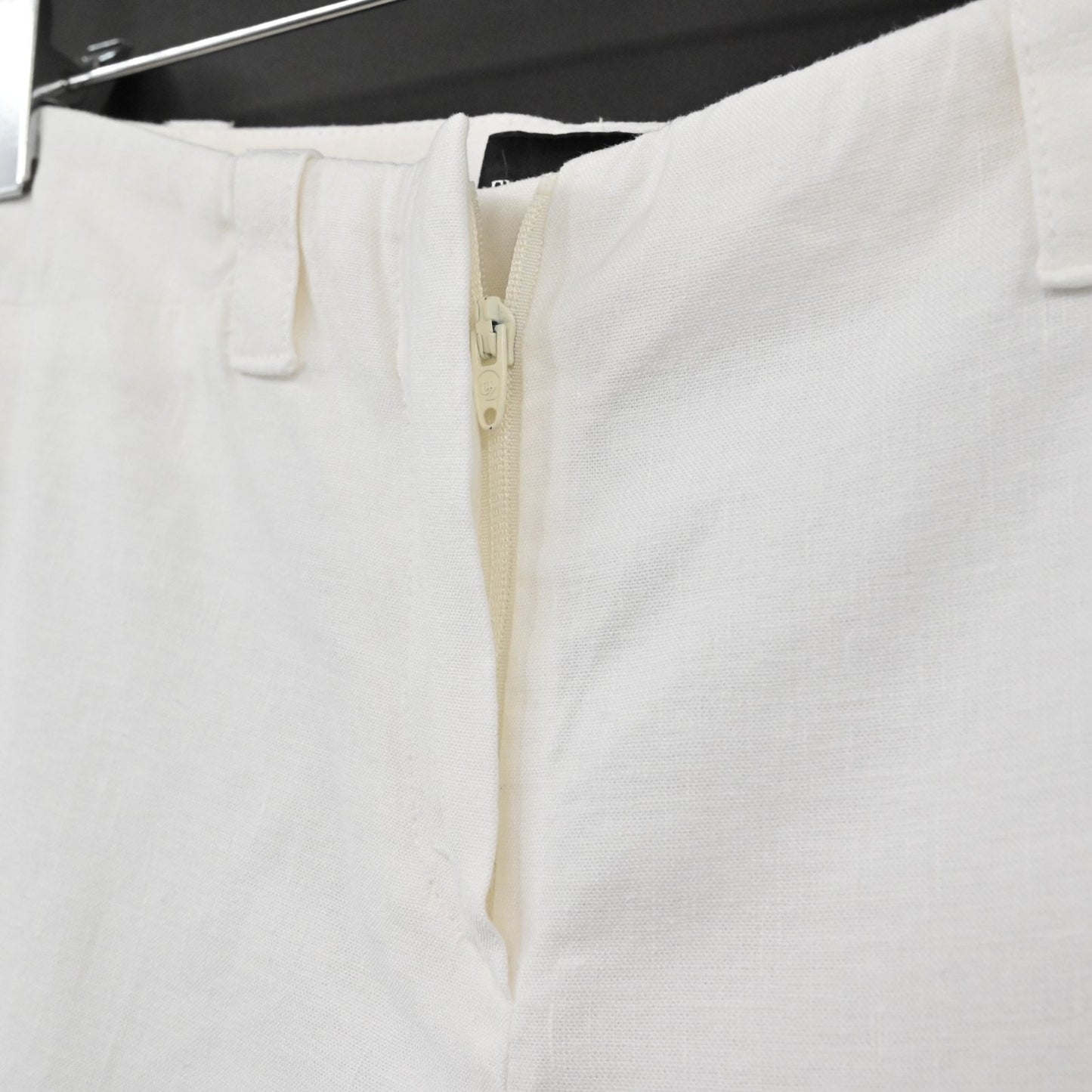 Vtg EMPORIO ARMANI Womens Pants Size 8 White Wide Leg Mid Rise Trousers Casual