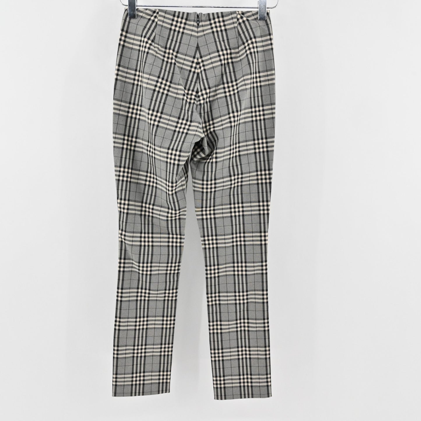 Rag Bone Womens Simone Skinny Pant Size 0 Gray Plaid Preppy Academia Stretch