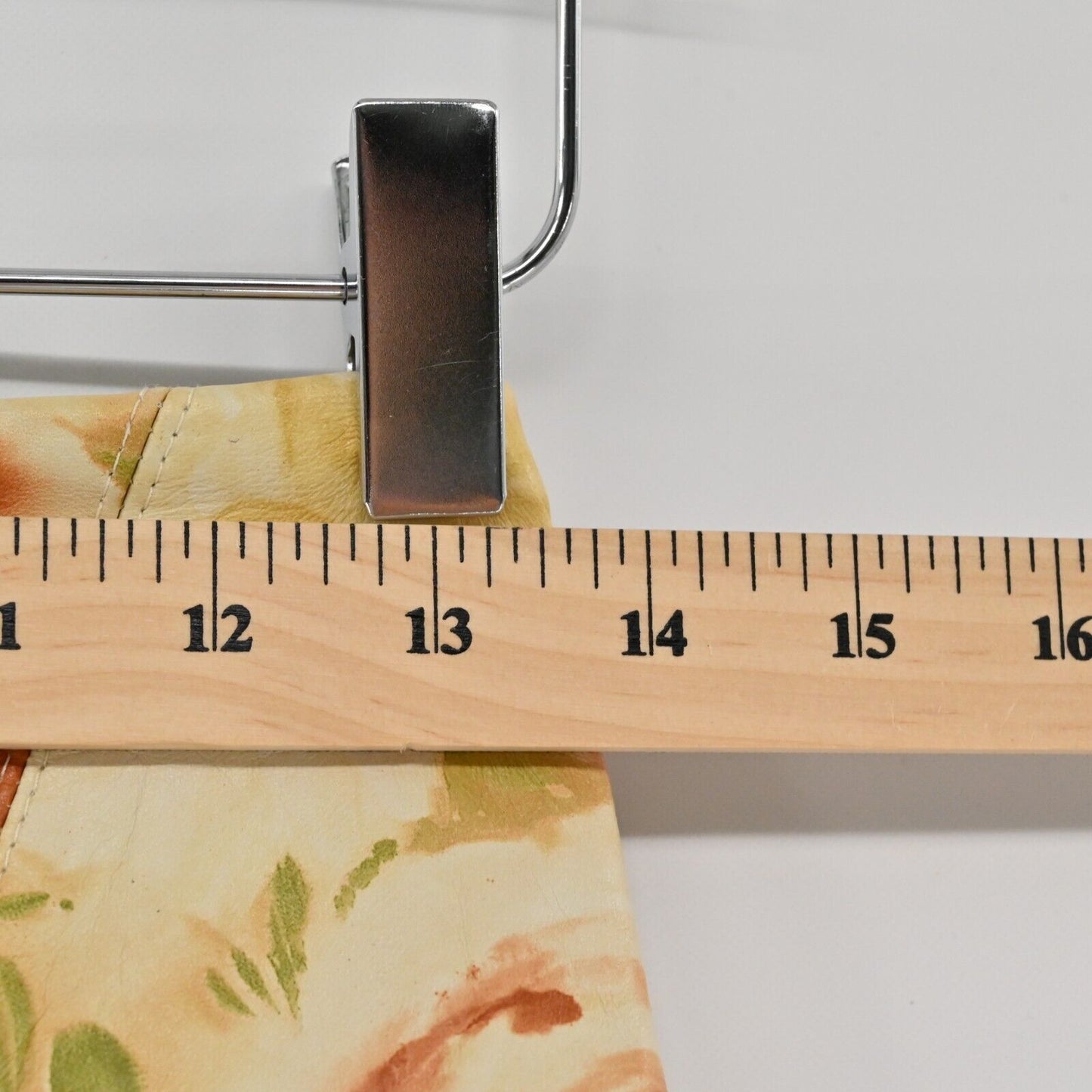 IZZY CAMILLERI Skirt Womens Sz 4 Leather Floral Print Lace Lined Retro Capsule