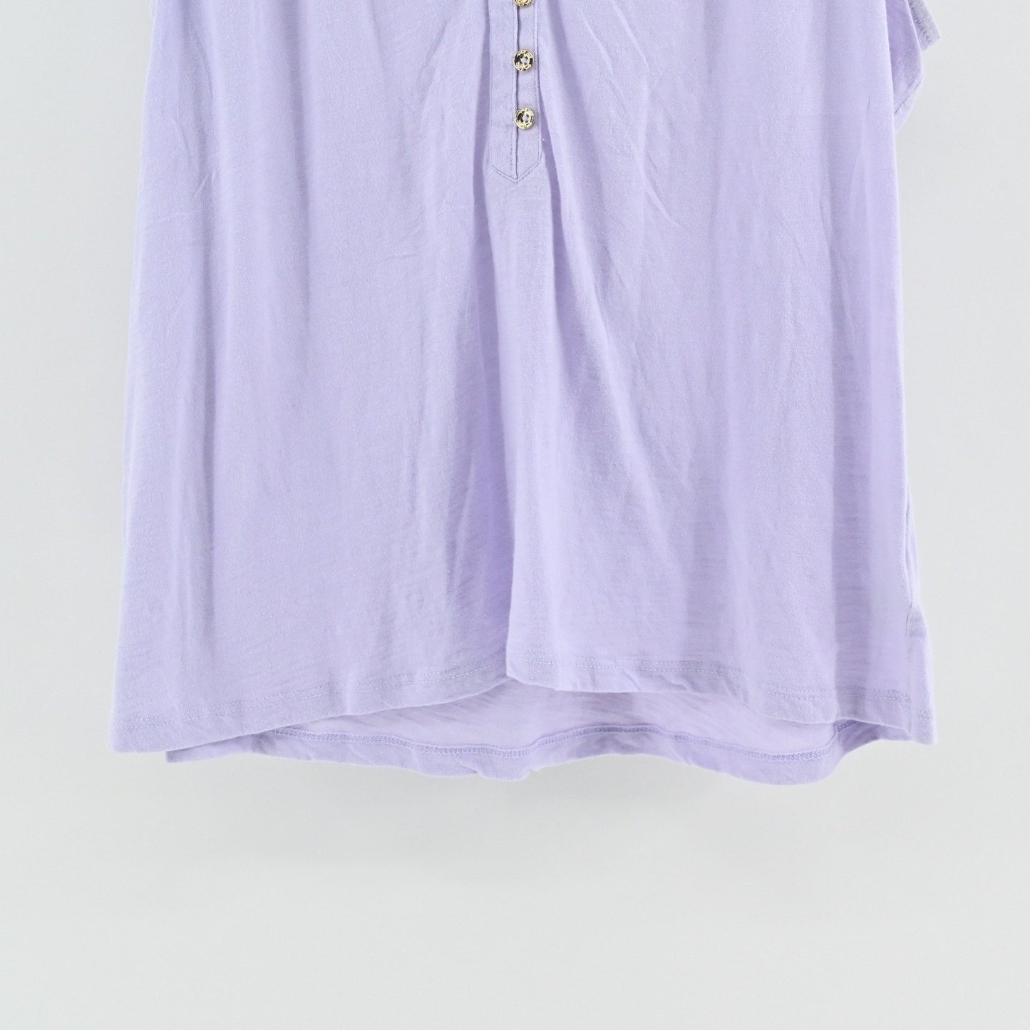 Lilly Pulitzer Womens Essie Tip Size XL Lilac Freesi Lavender Sleeveless Top