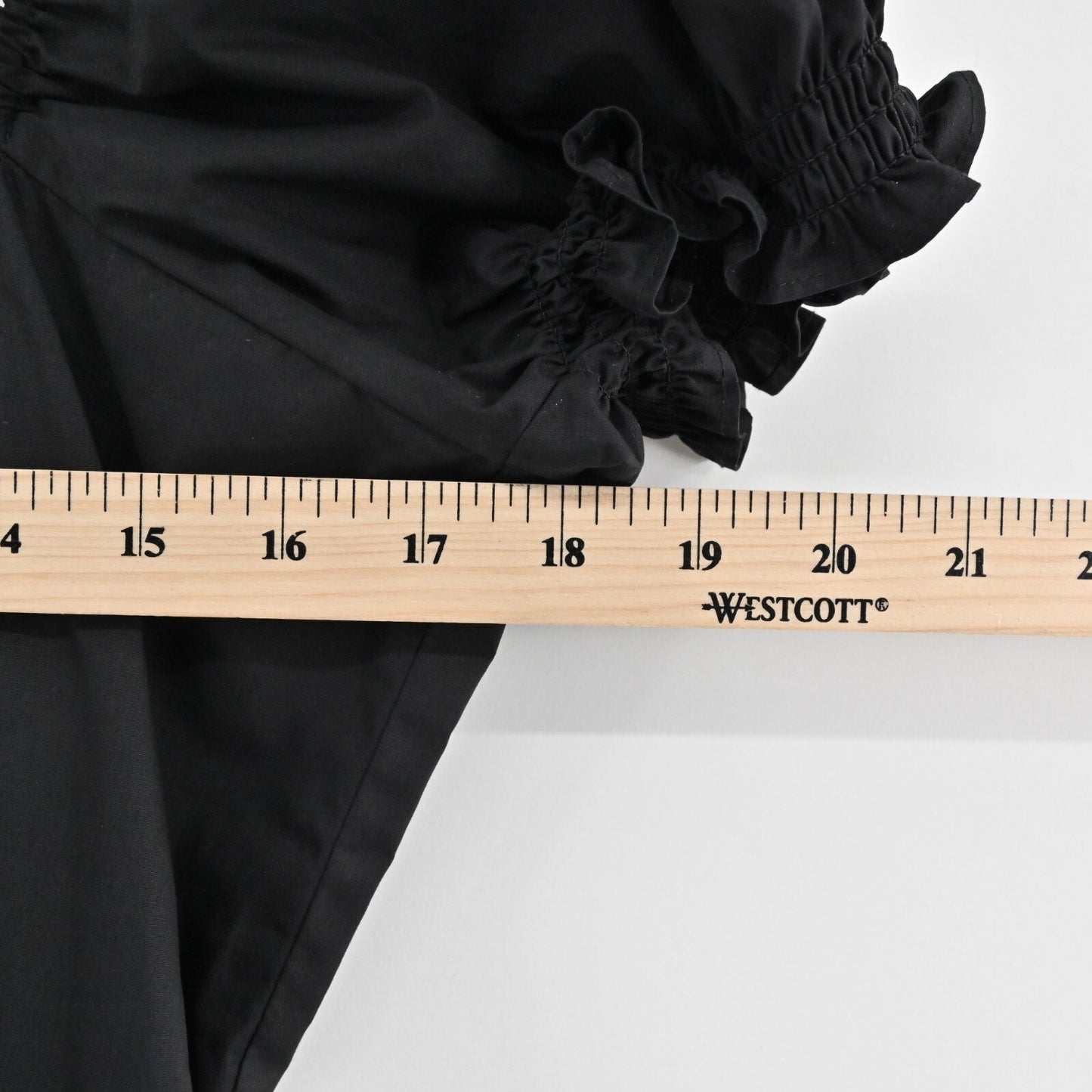 OPT Josephine Tiered Dress Size M Black Square Neck Puff Sleeve Midi Cottage NEW