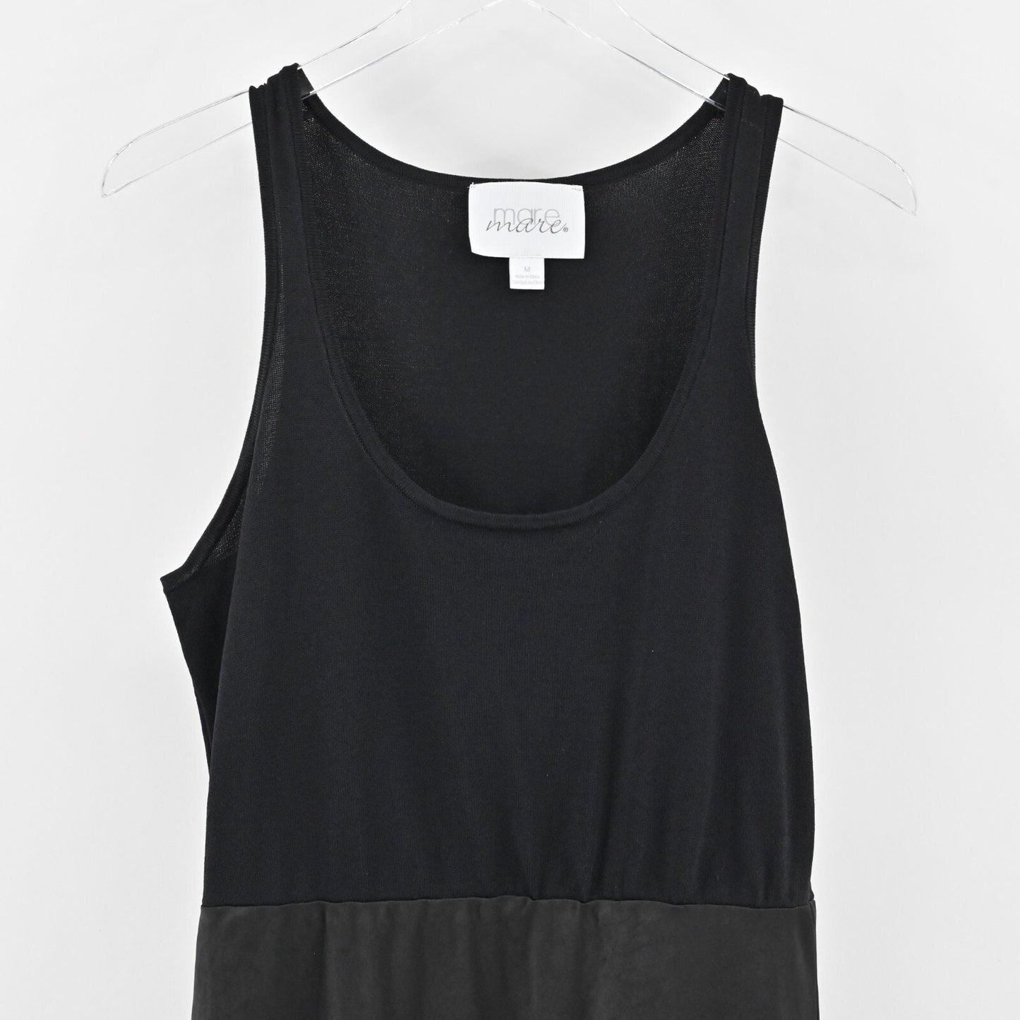 ANTHROPOLOGIE Dress Size M Black Sleeveless Satin Maxi Whimsigoth Mare Mare Slip
