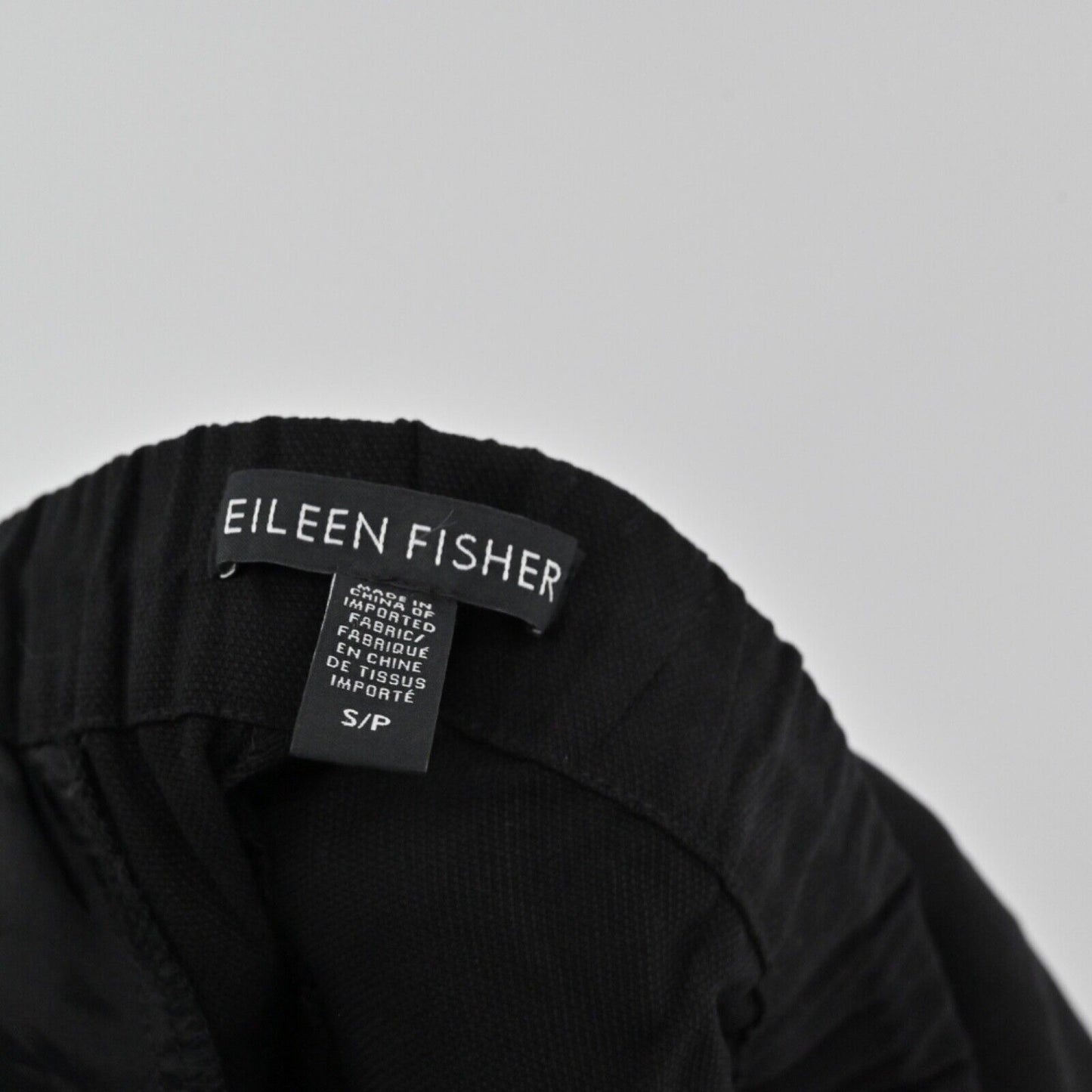 EILEEN FISHER Pants Womens Sz S Black High Rise Tapered Leg Dress Career Office