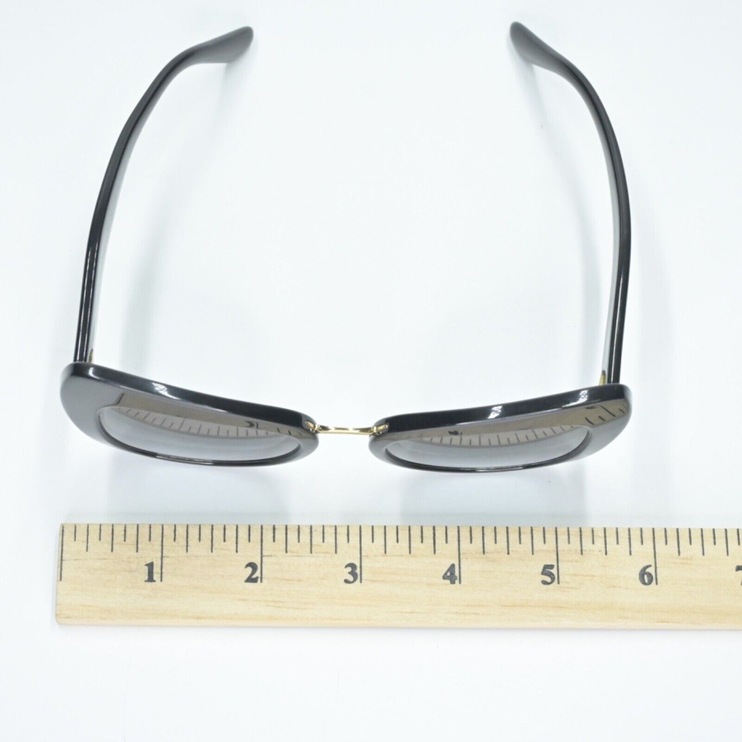 DOLCE GABBANA Sunglasses Black Butterfly Cat Eye Case Gold Metal Bridge Italy