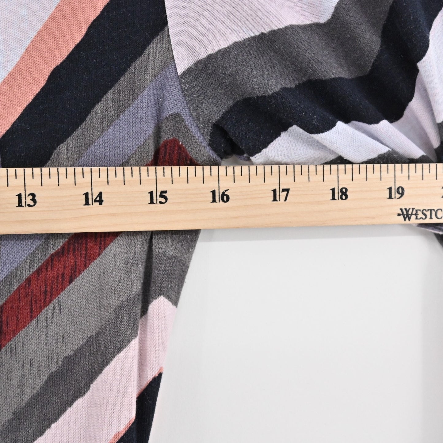 ANTHROPOLOGIE Maeve Novela Dress Size XS Chevron Print Scoop Neck Jersey Maxi